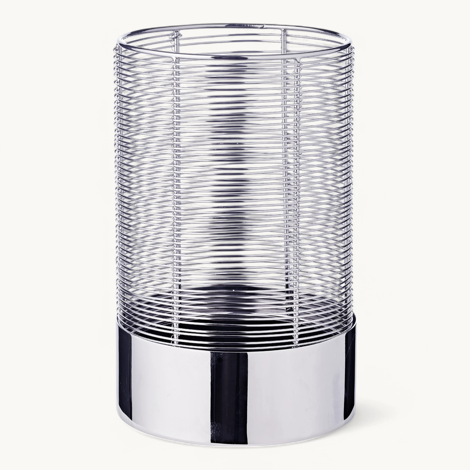 SALE Windlicht Kampen (Höhe 28 cm), vernickelter Edelstahl SALE Windlicht Kampen (Höhe 28 cm), vernickelter Edelstahl