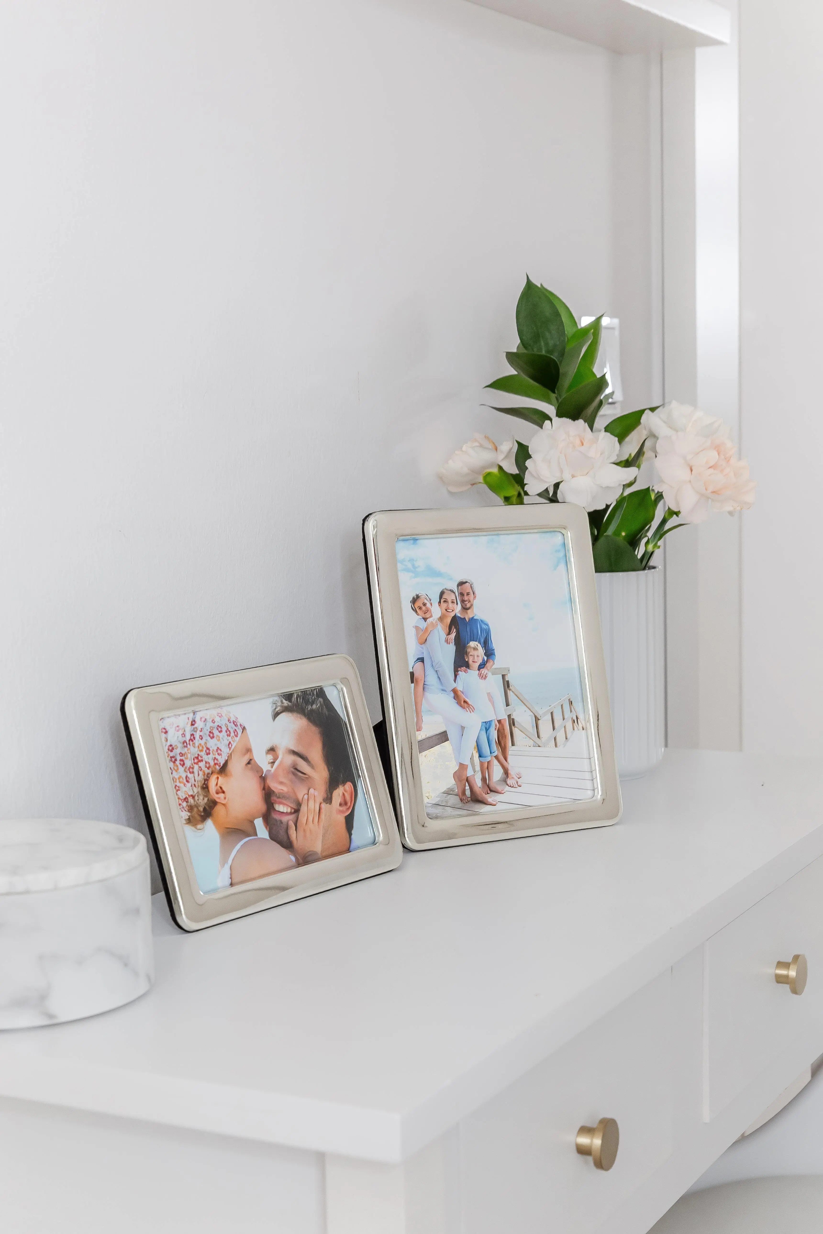 Bilderrahmen Anzio (13x18 cm), edel versilbert, anlaufgeschützt, 2 Aufhänger