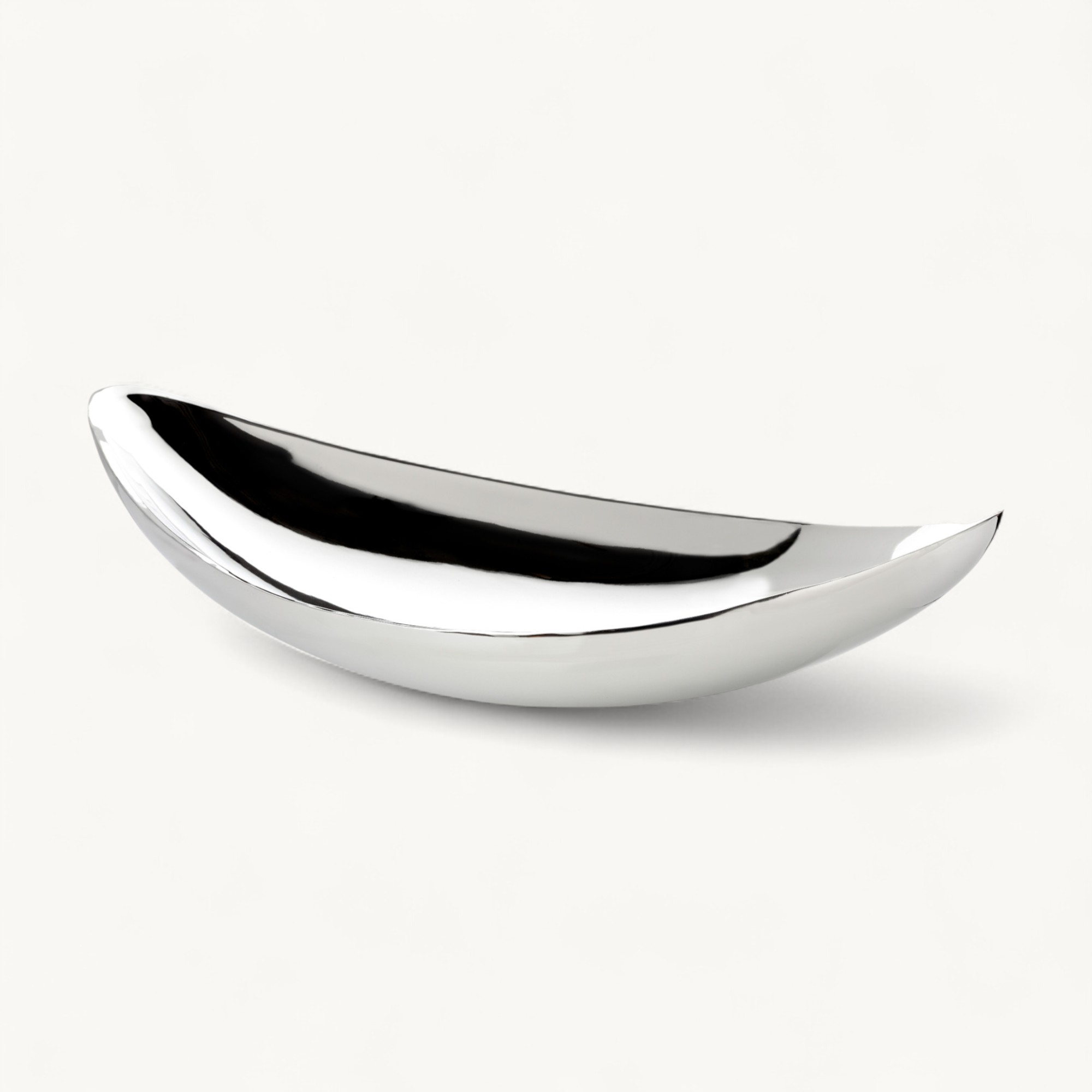 Schale Halifax (Länge 56 cm), silberfarben, hochglanzpoliert, Edelstahl