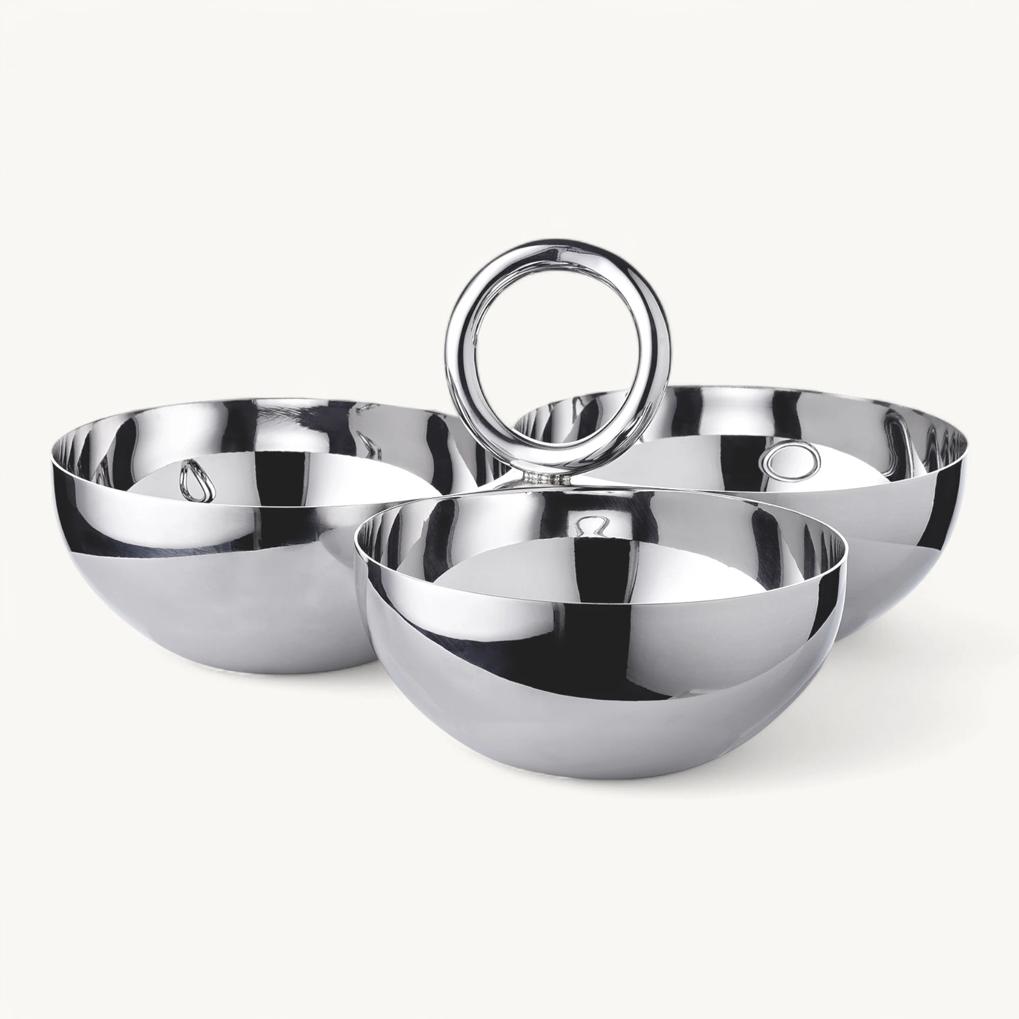 Snackschale Apura (Ø 22 cm), Edelstahl hochglanzpoliert, Triple Schale