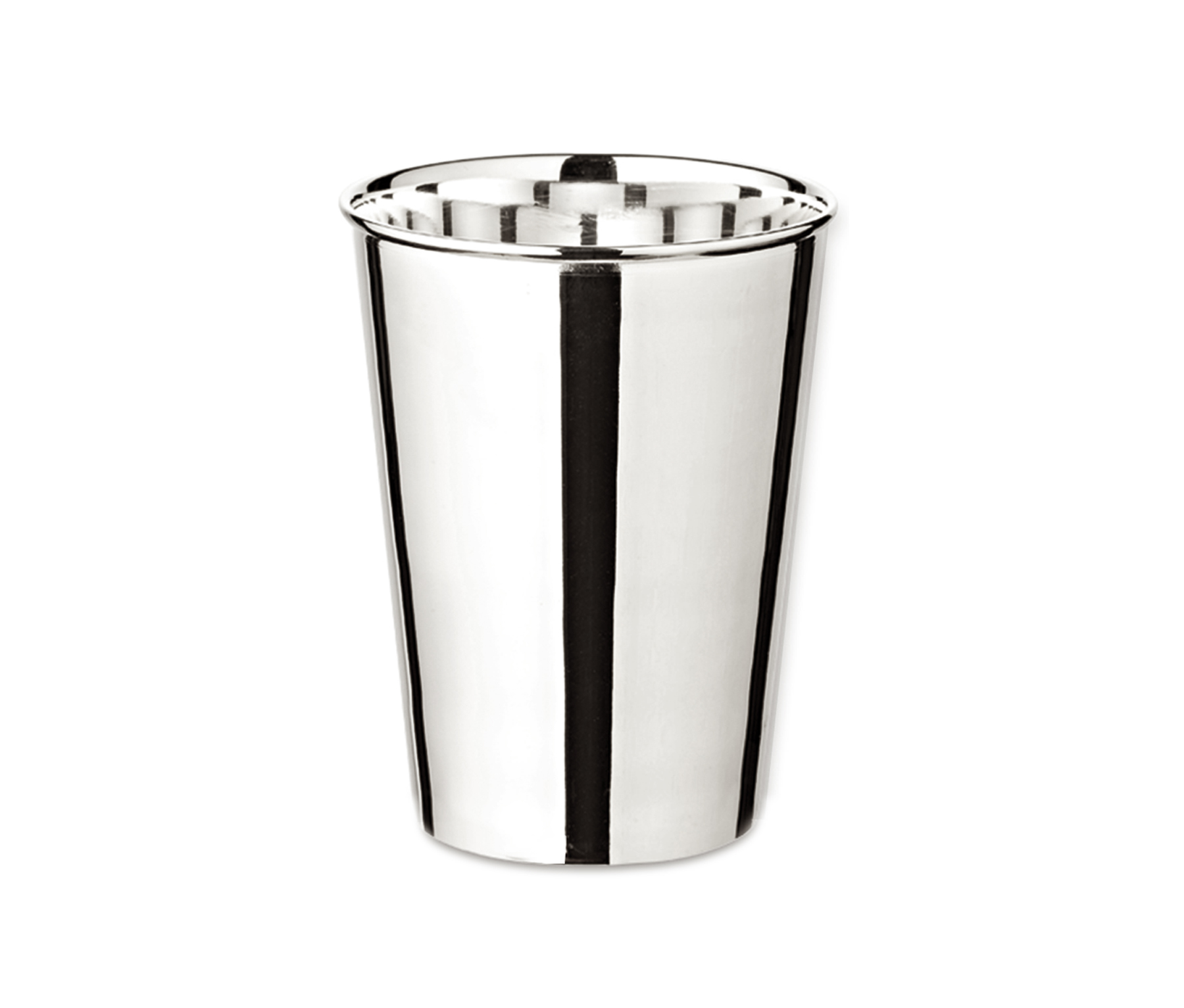 1683-neu-1 INAKTIV 2. Wahl Trinkbecher Konus (Höhe 9 cm, Füllmenge 200 ml), schwerversilbert