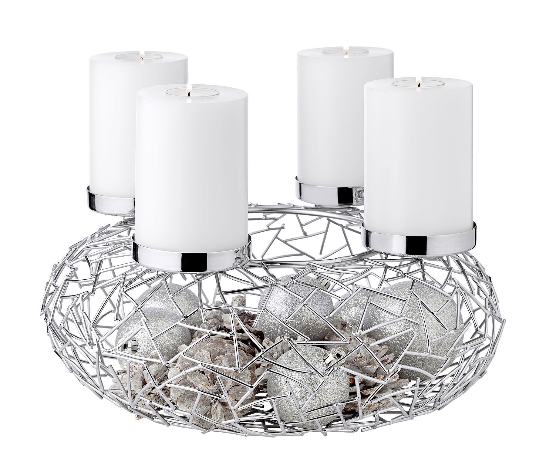 7864_3-1800x1500px-Adventskranz-MilanoiMkM5w2mgsoNB 2. Wahl Adventskranz Milano, Edelstahl glänzend vernickelt, Durchmesser 34 cm