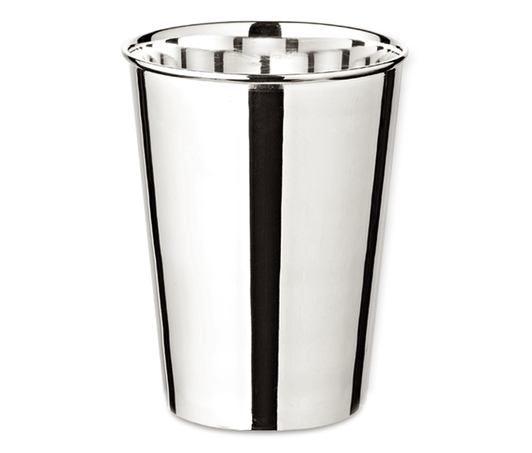 1685-neu-1 2. Wahl Trinkbecher Konus (Höhe 11 cm, Füllmenge 300 ml), schwerversilbert
