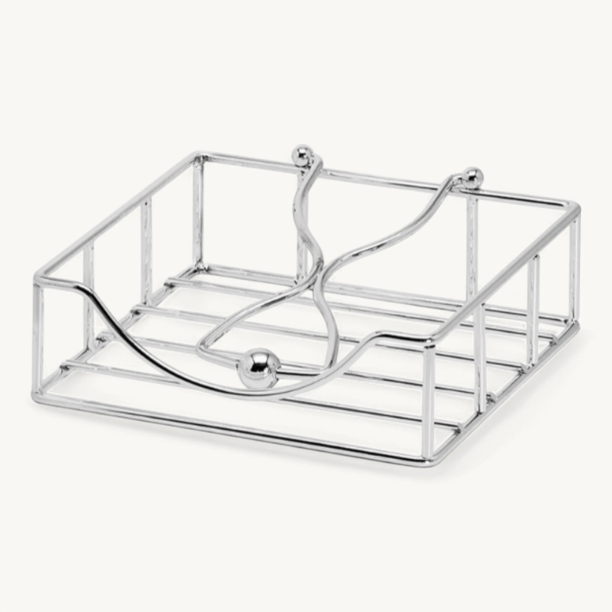 Serviettenhalter Atlas (19 x 19 cm) für Papierservietten, edel versilbert, anlaufgeschützt Serviettenhalter Atlas (19 x 19 cm) für Papierservietten, edel versilbert, anlaufgeschützt