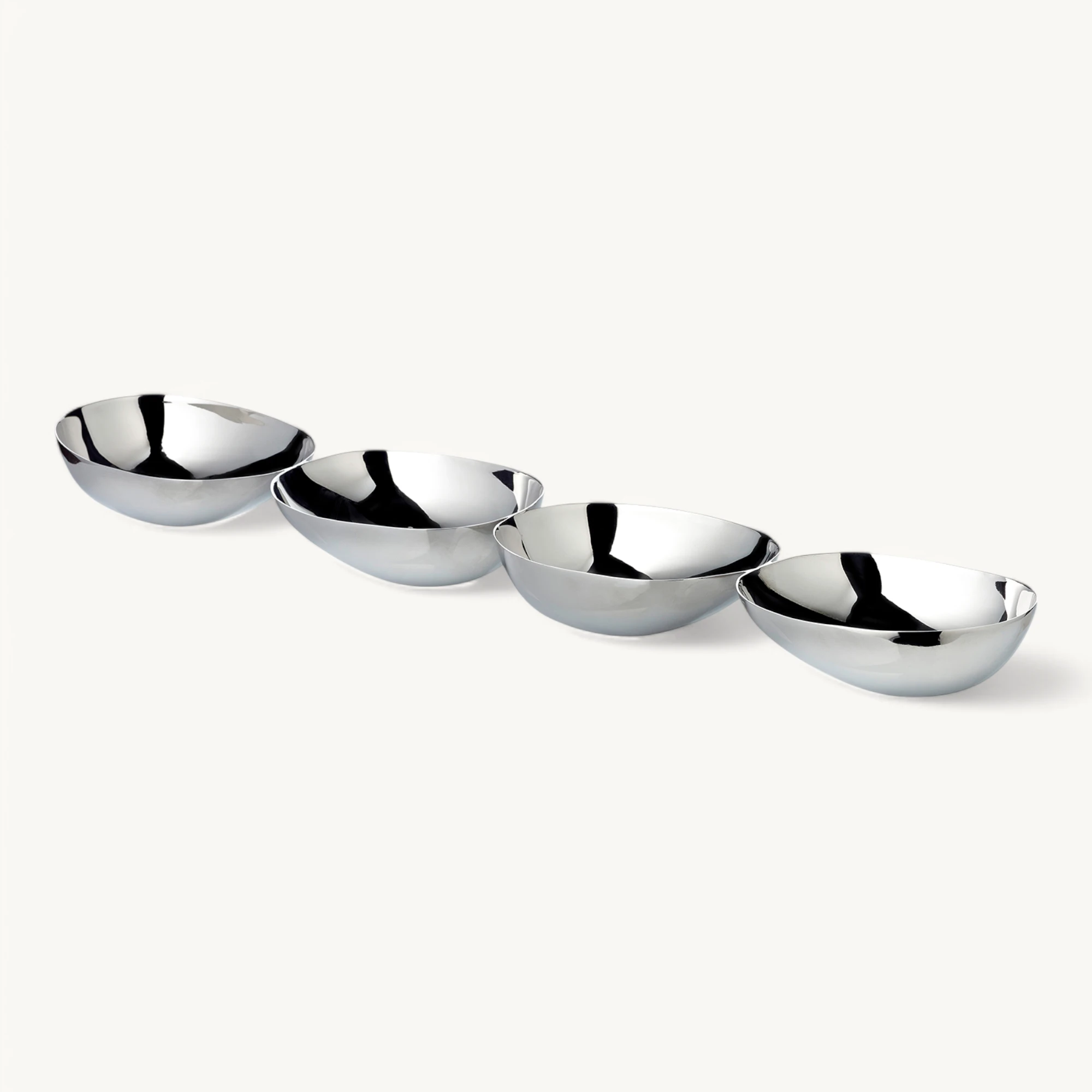 Snackschale 4-Fach Luma (L 38 cm), Edelstahl hochglanzpoliert