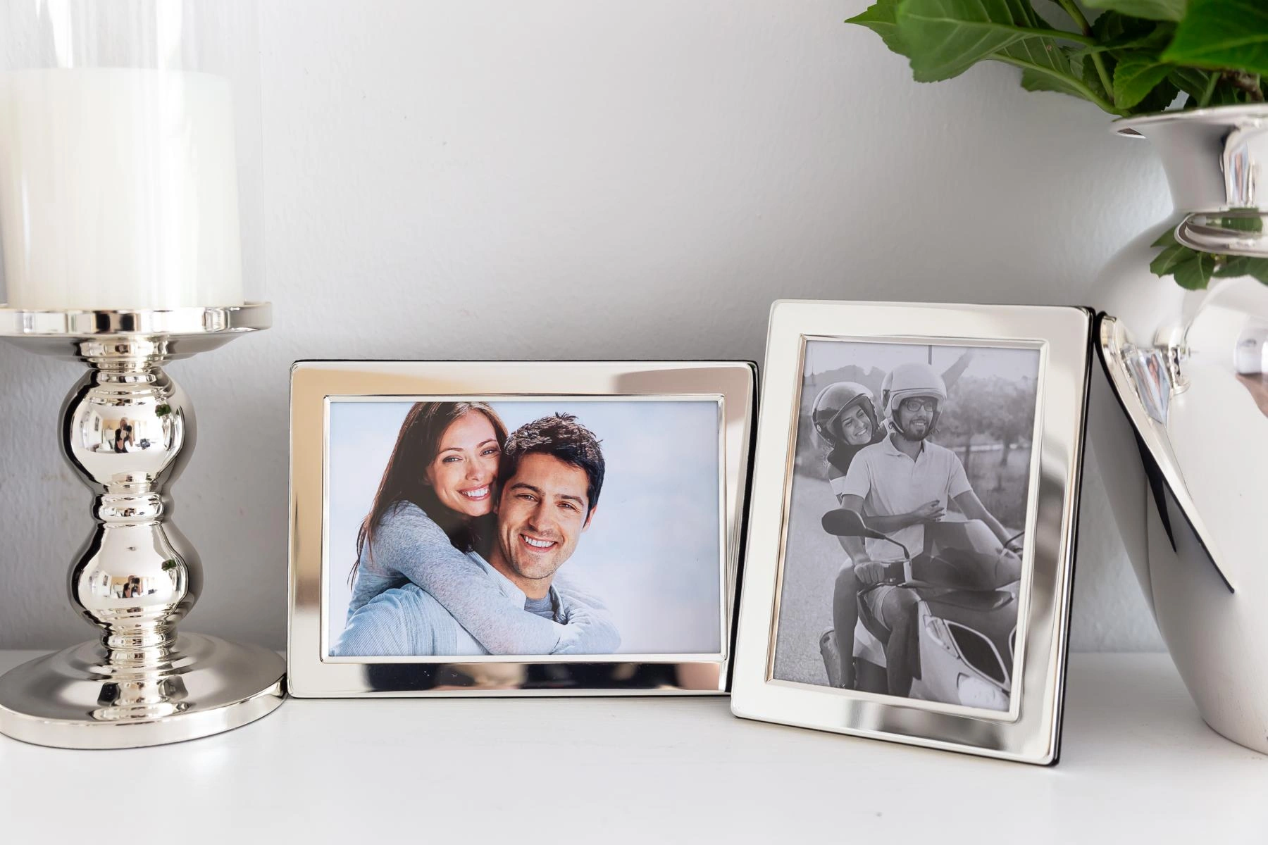 SALE 2. Wahl Bilderrahmen Salerno (10x15 cm), edel versilbert, anlaufgeschützt, 2 Aufhänger