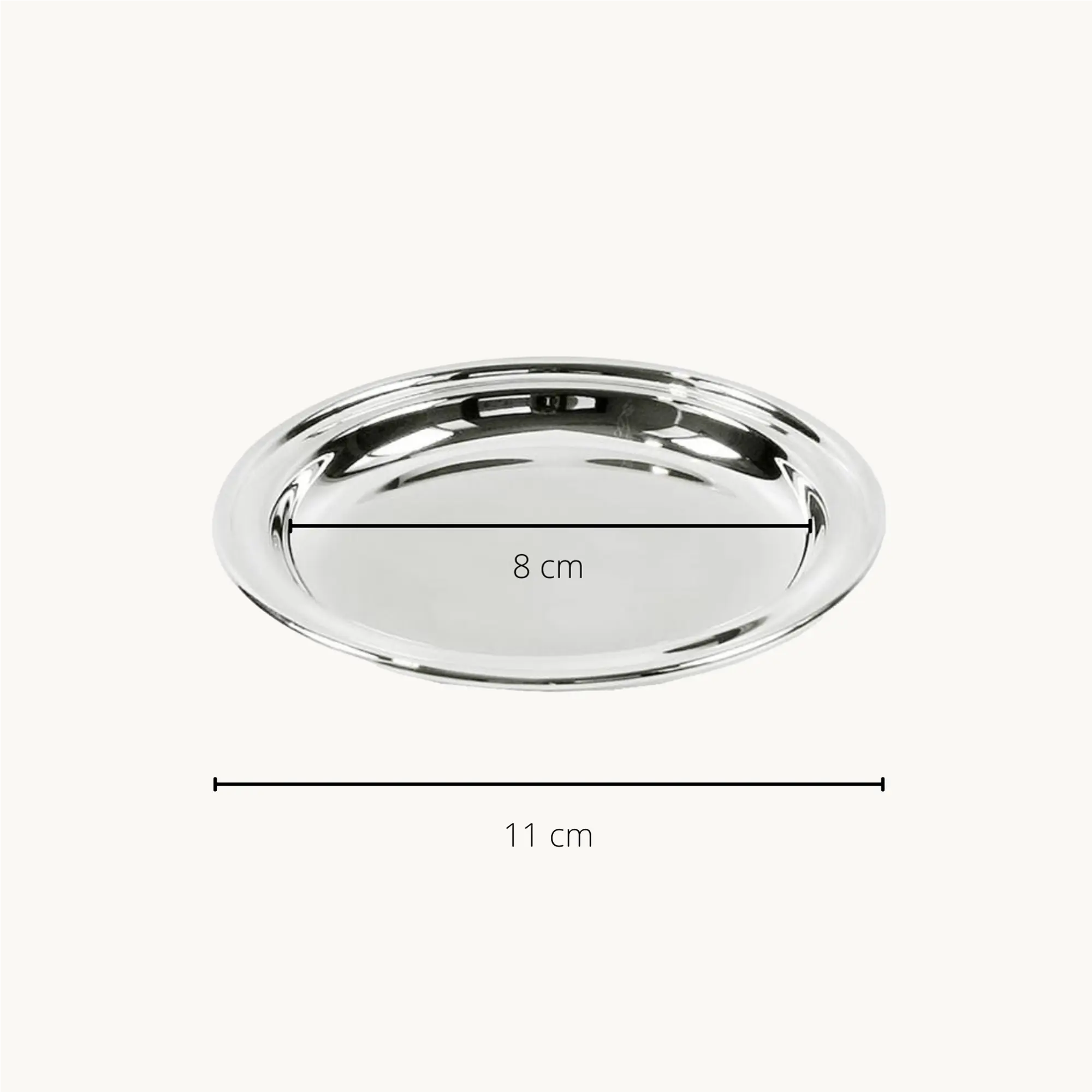 2er-Set Gläseruntersetzer Astoria (Ø 11 cm), edel versilbert