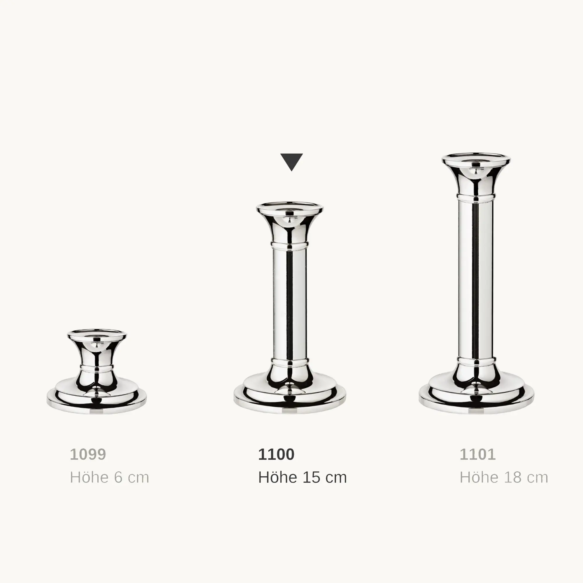 Kerzenleuchter Fiona (Höhe 15 cm), silberfarben, edel versilbert, anlaufgeschützt, für Stabkerze Kerzenleuchter Fiona (Höhe 15 cm), silberfarben, edel versilbert, anlaufgeschützt, für Stabkerze