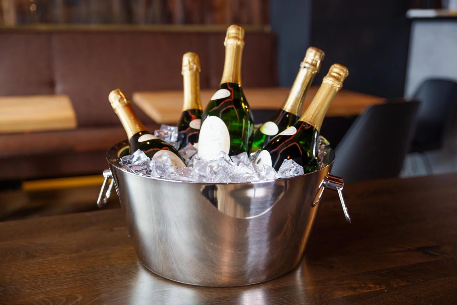 Flaschenkühler Ontario (Höhe 18 cm,  Ø 38 cm), mit Griffen, Edelstahl, hochglanzpoliert Flaschenkühler Ontario (Höhe 18 cm,  Ø 38 cm), mit Griffen, Edelstahl, hochglanzpoliert