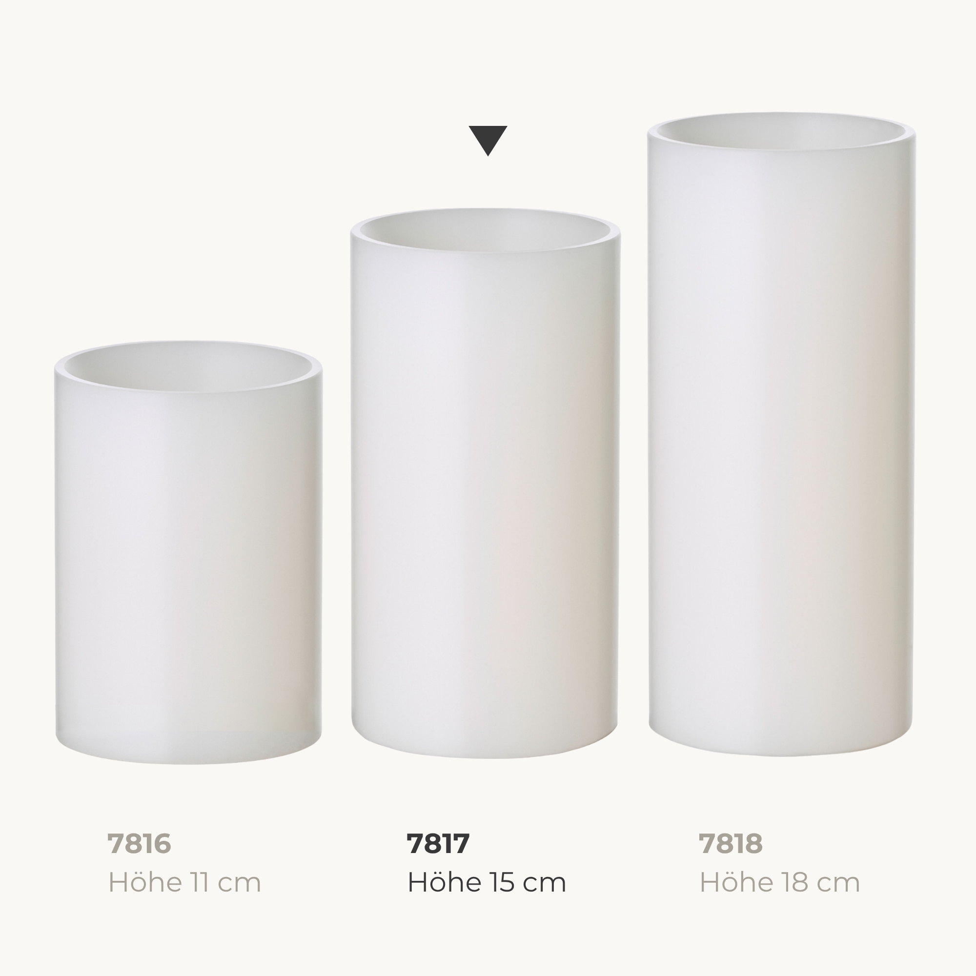 Dauerkerze Cornelius Deep (Höhe 15 cm, ø 8 cm), weiß, Teelichthalter hitzebeständig 90° Dauerkerze Cornelius Deep (Höhe 15 cm, ø 8 cm), weiß, Teelichthalter hitzebeständig 90°