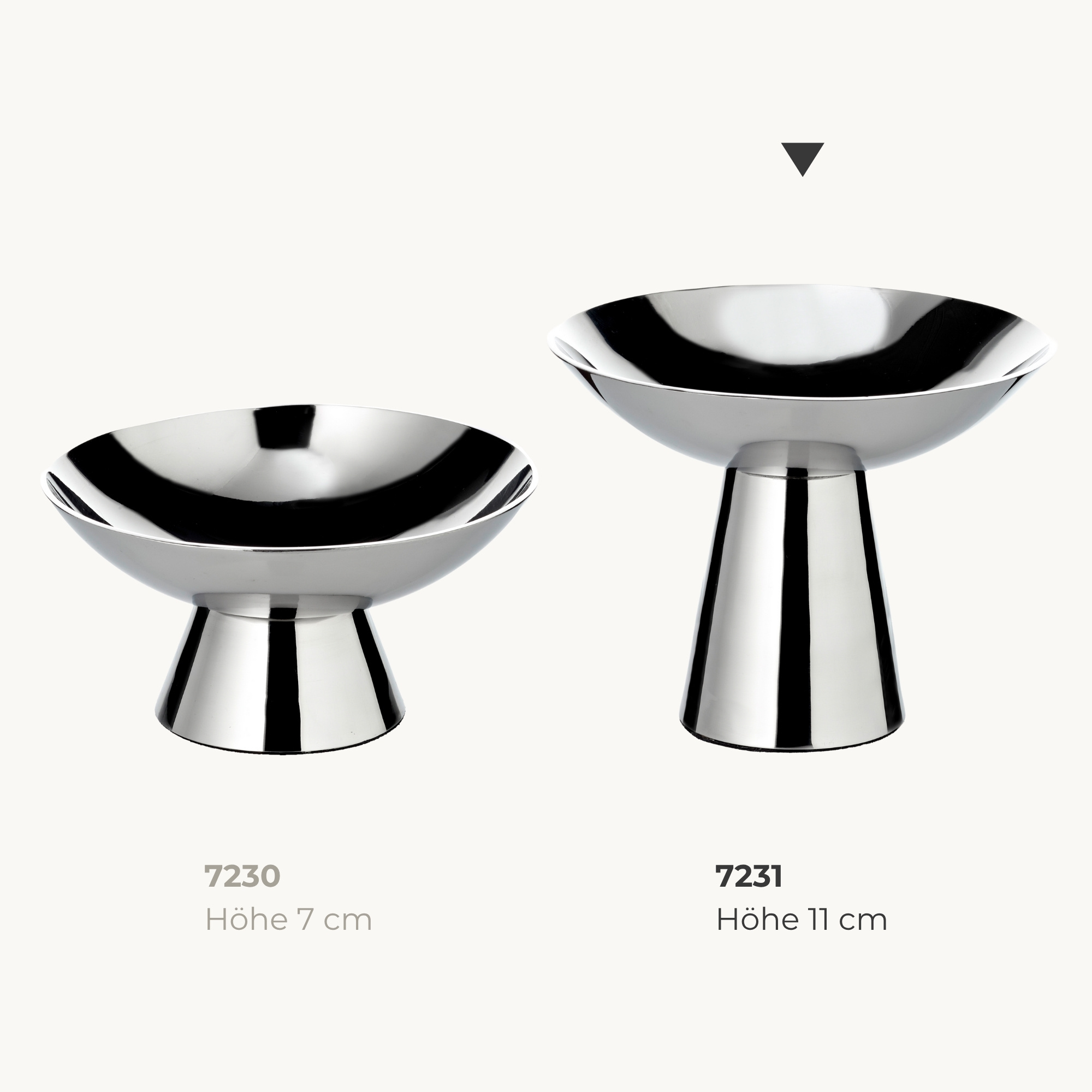 Schale Malibu (Ø 13,5 cm, H 11), rund, Edelstahl, hochglanzpoliert Schale Malibu (Ø 13,5 cm, H 11), rund, Edelstahl, hochglanzpoliert