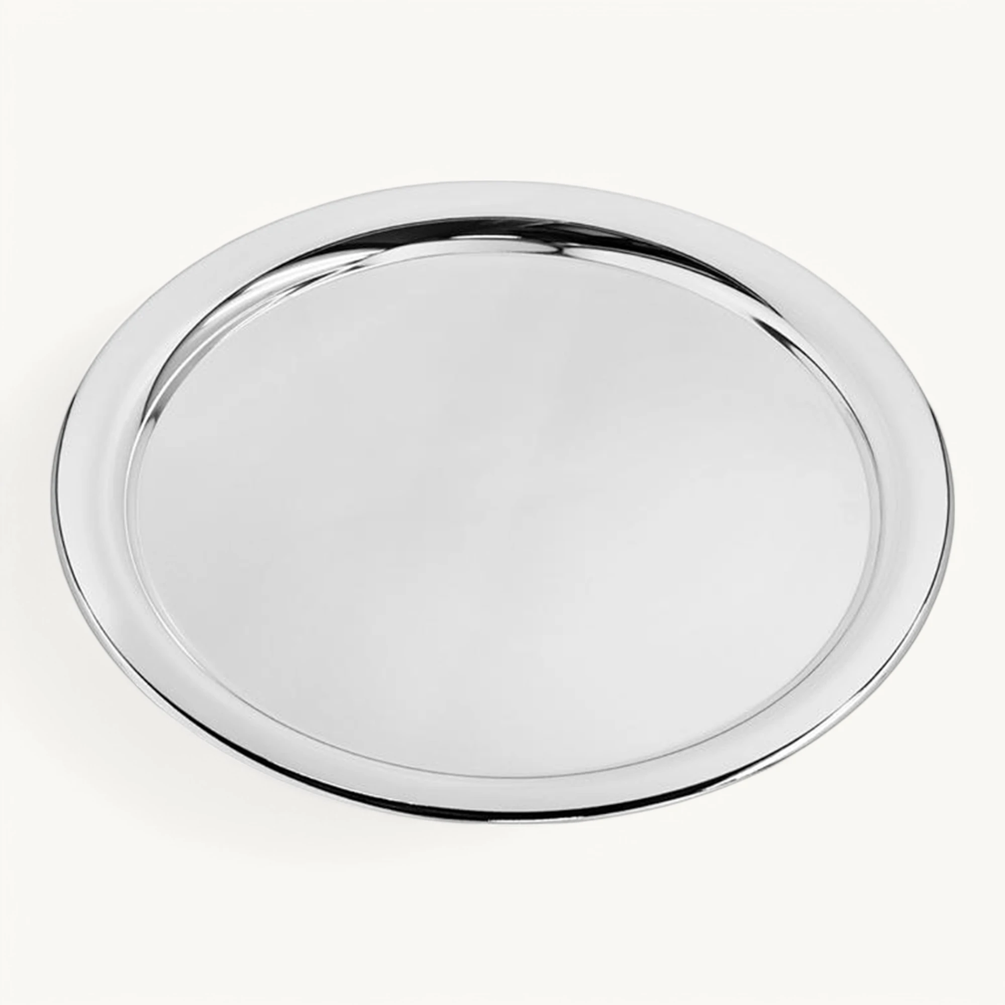 2. Wahl Tablett Porto (Ø 32 cm), rund, edel versilbert, anlaufgeschützt