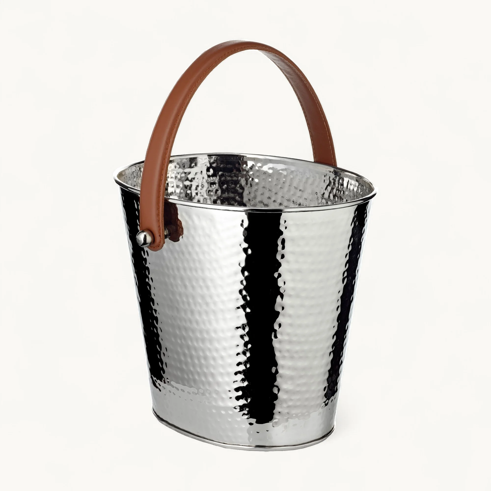 Sektkühler Gavin (26 x 21 cm, H 23 cm), gehämmert, Edelstahl, vernickelt Sektkühler Gavin (26 x 21 cm, H 23 cm), gehämmert, Edelstahl, vernickelt