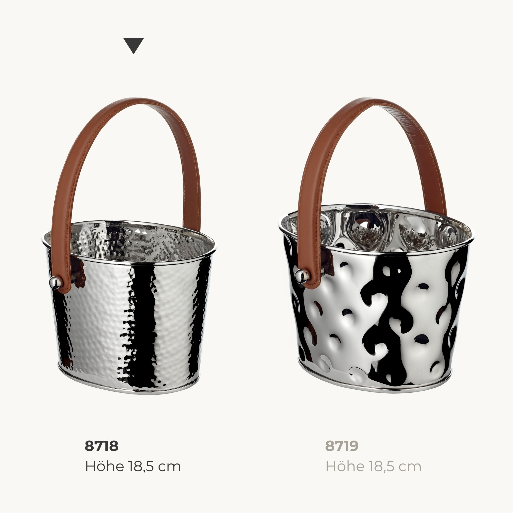 Sektkühler Gavin (23 x 18 cm, H 16 cm), gehämmert, Edelstahl, vernickelt Sektkühler Gavin (23 x 18 cm, H 16 cm), gehämmert, Edelstahl, vernickelt