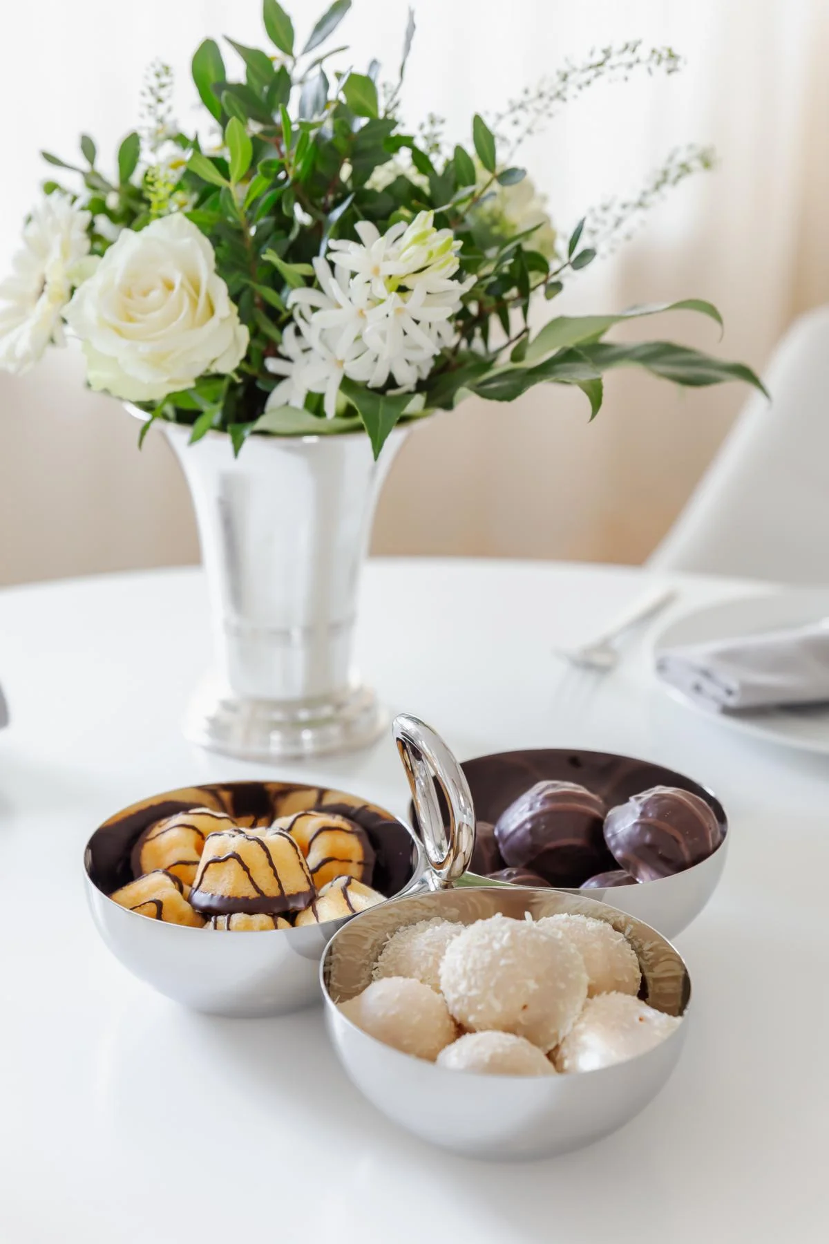 Snackschale Apura (Ø 22 cm), Edelstahl hochglanzpoliert, Triple Schale Snackschale Apura (Ø 22 cm), Edelstahl hochglanzpoliert, Triple Schale