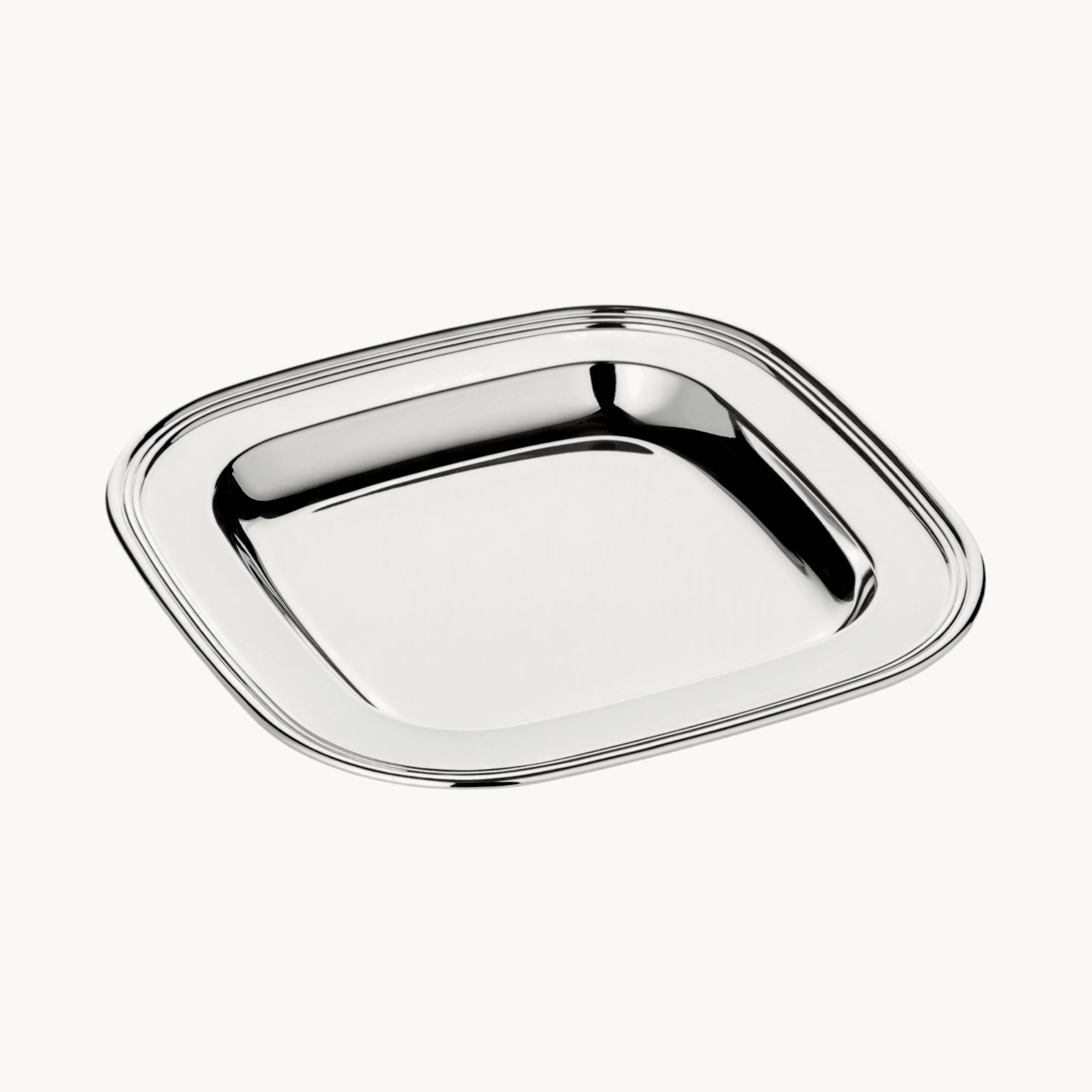 Tablett Marlo (19,5 x 19,5 cm), versilbert