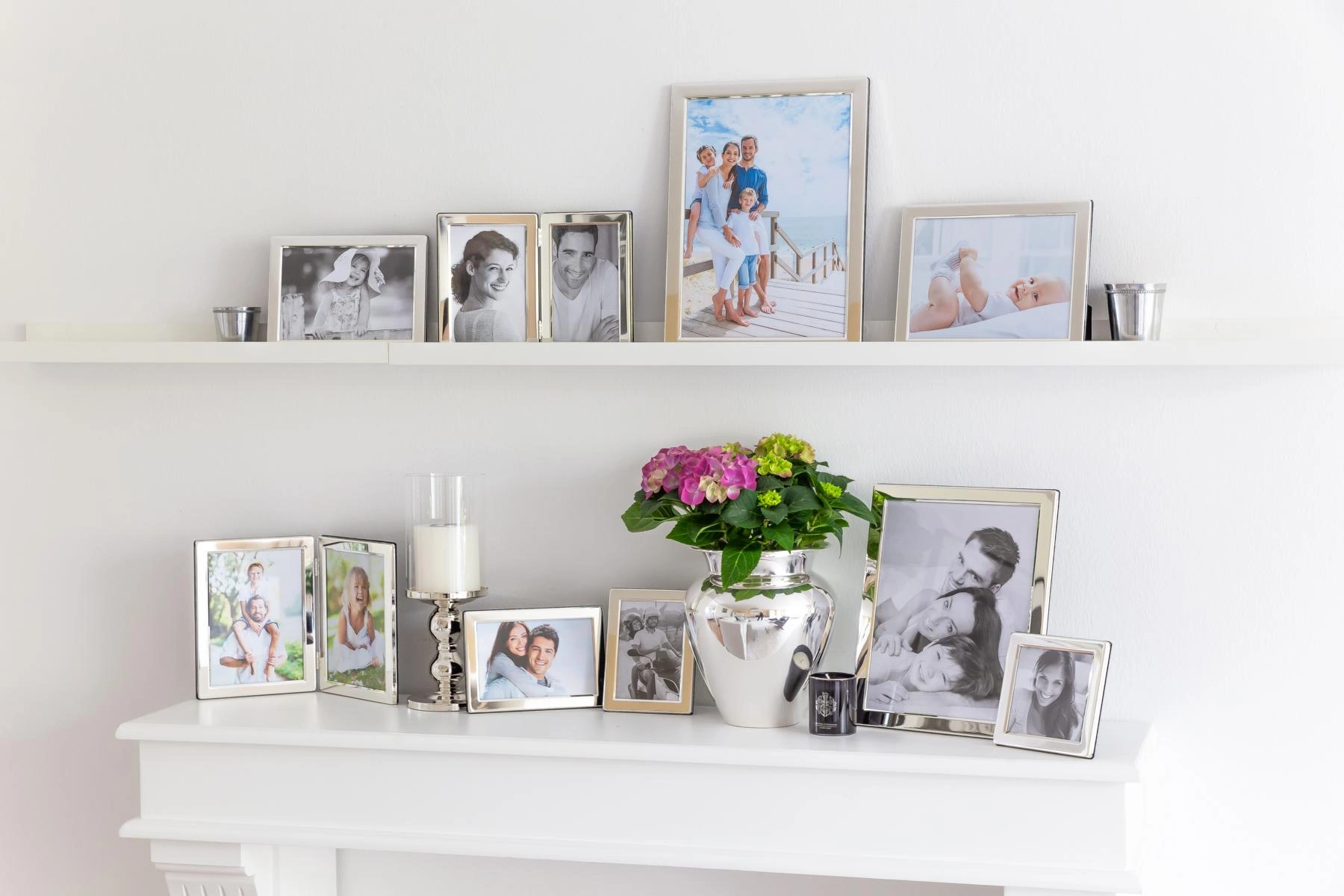 2er-Set Bilderrahmen Salerno (13x18 cm), edel versilbert, anlaufgeschützt, 2 Aufhänger 2er-Set Bilderrahmen Salerno (13x18 cm), edel versilbert, anlaufgeschützt, 2 Aufhänger