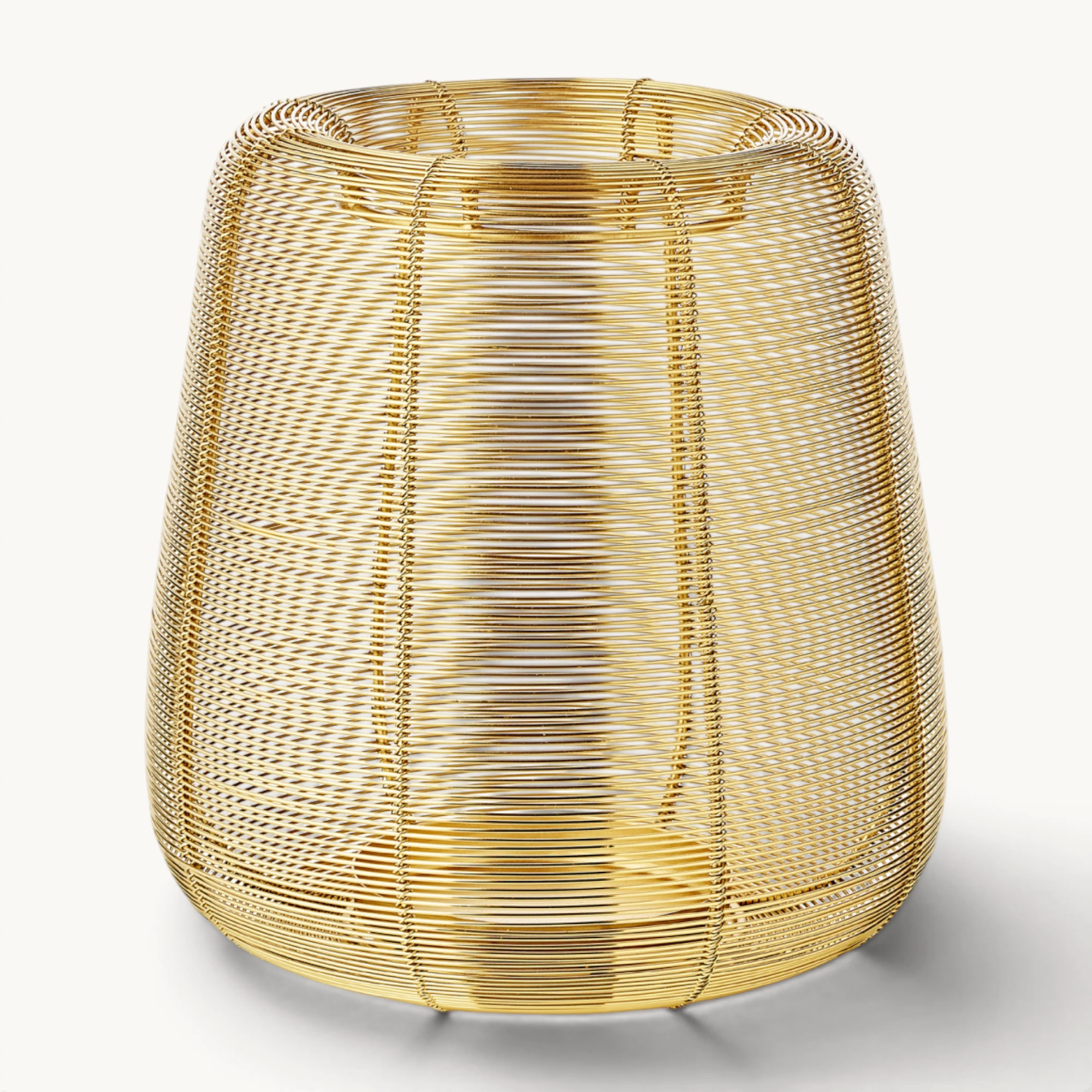 SALE Windlicht Kurt (Höhe 24 cm), goldfarben, vernickelter Edelstahl