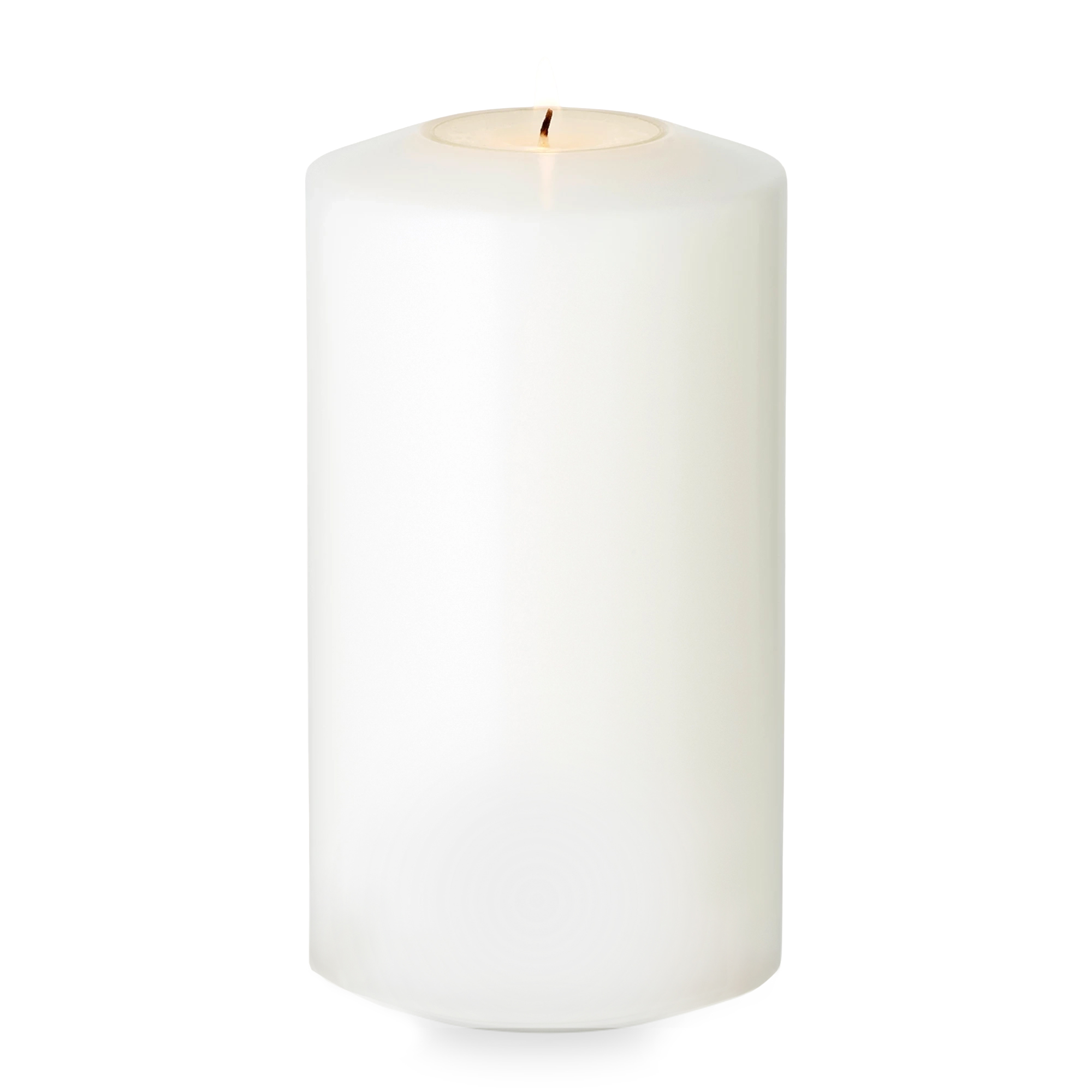 Dauerkerze Cornelius Doppel Pine (Höhe 15 cm, Ø 8 cm), weiß, hitzebeständig bis 90°