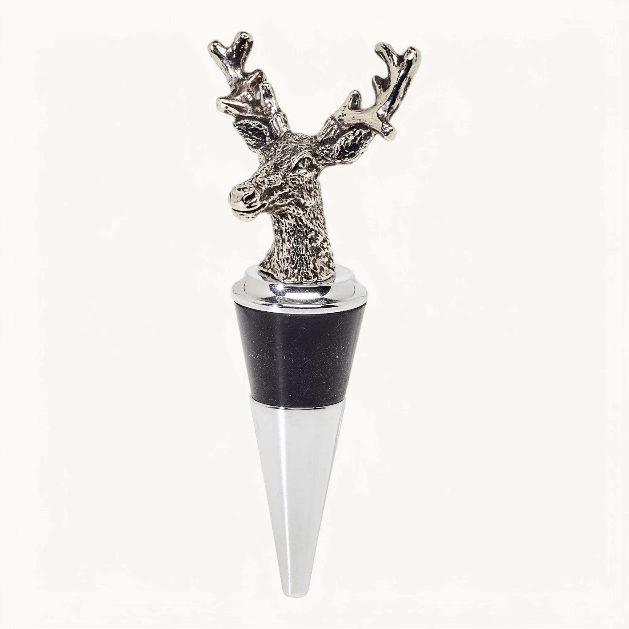 3er-Set Flaschenverschlüsse (Höhe 9 cm), inkl. Ständer, Hirsch, Fuchs, Fasan, Edelstahl 3er-Set Flaschenverschlüsse (Höhe 9 cm), inkl. Ständer, Hirsch, Fuchs, Fasan, Edelstahl