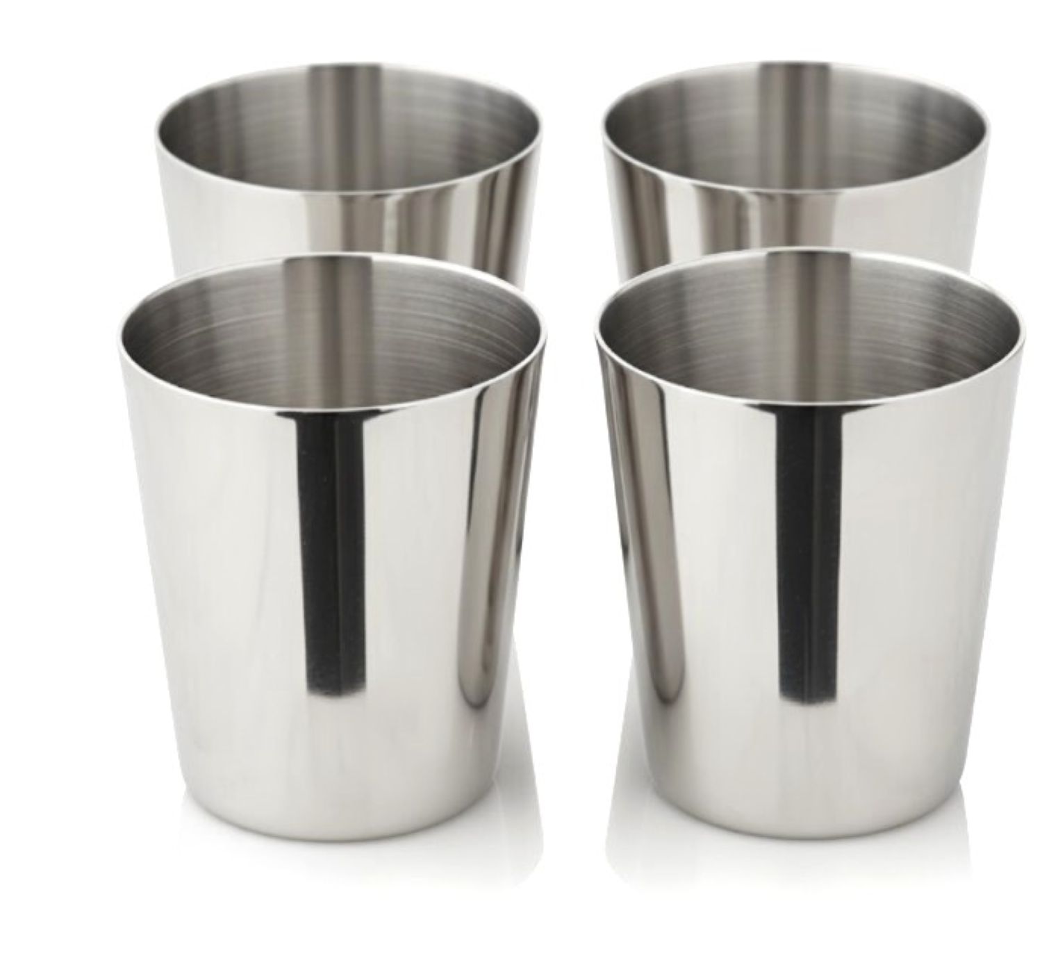 4er-Set Schnapsbecher Boy (Höhe 4,5 cm, Füllmenge 2 cl), edel versilbert