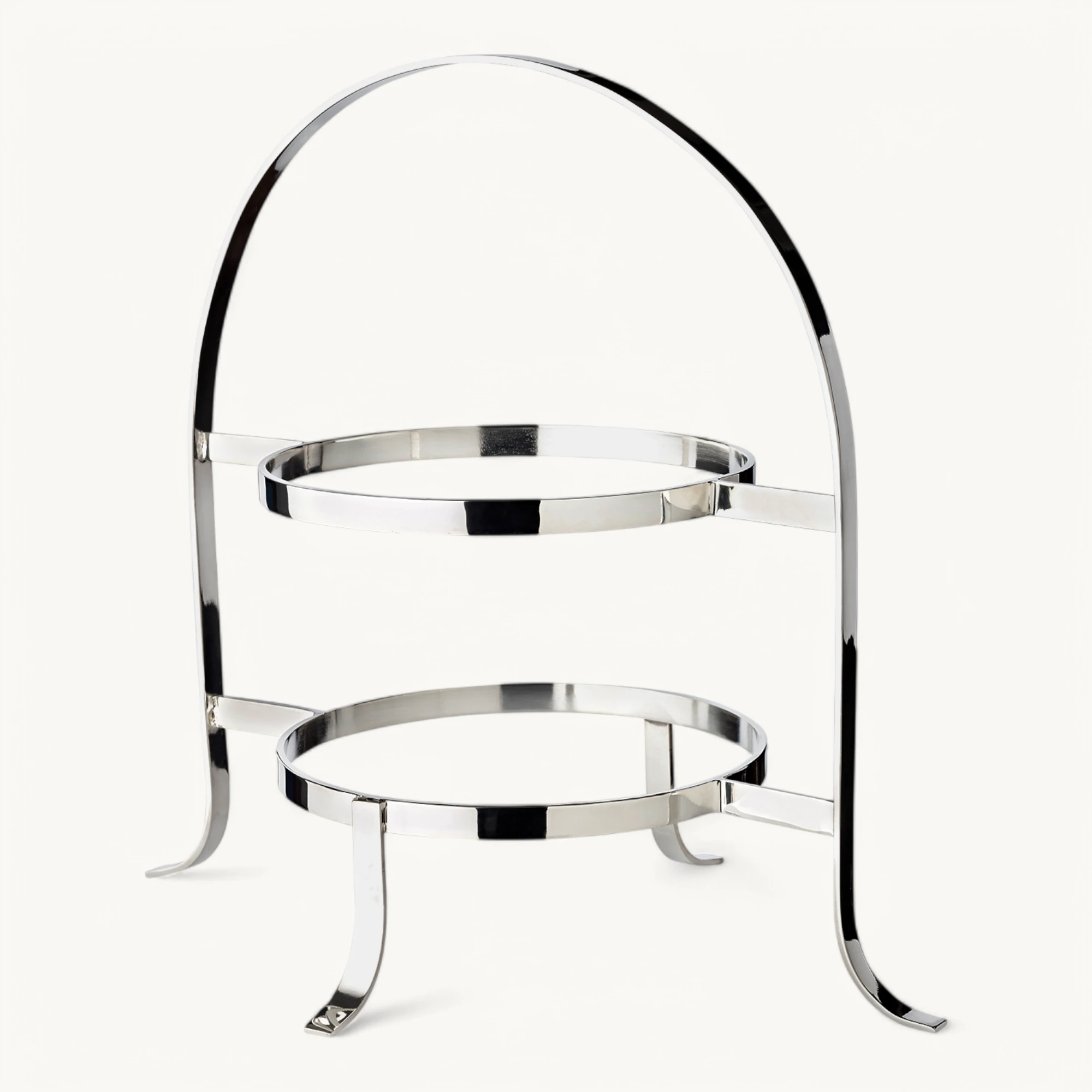 Telleretagere Sina (Höhe 33 cm) schwerversilbert, für 2 Teller ø 20 bis 28 cm