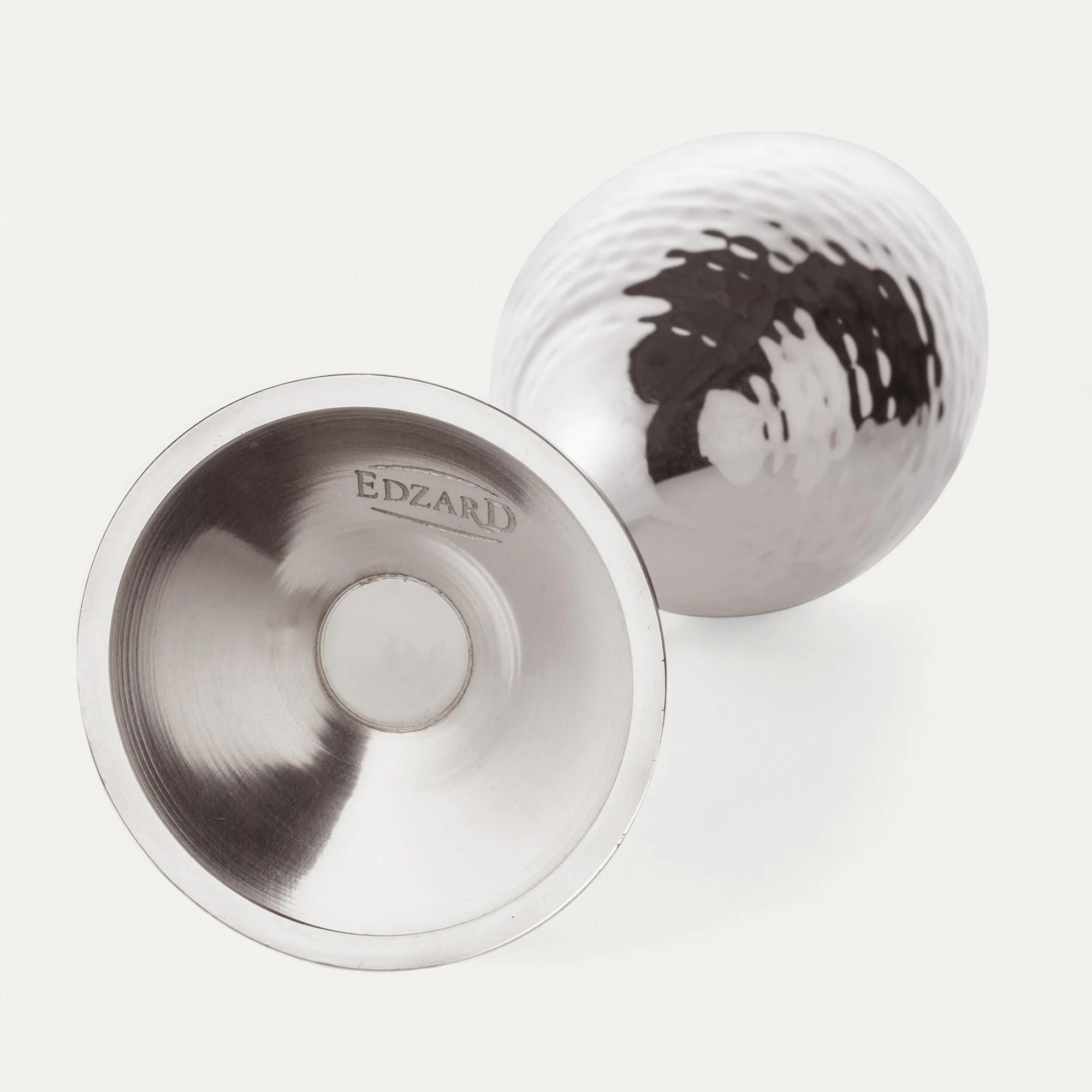 2er-Set Sektkelch Dodo (Höhe 23 cm, Füllmenge 200 ml), gehämmert, edel versilbert