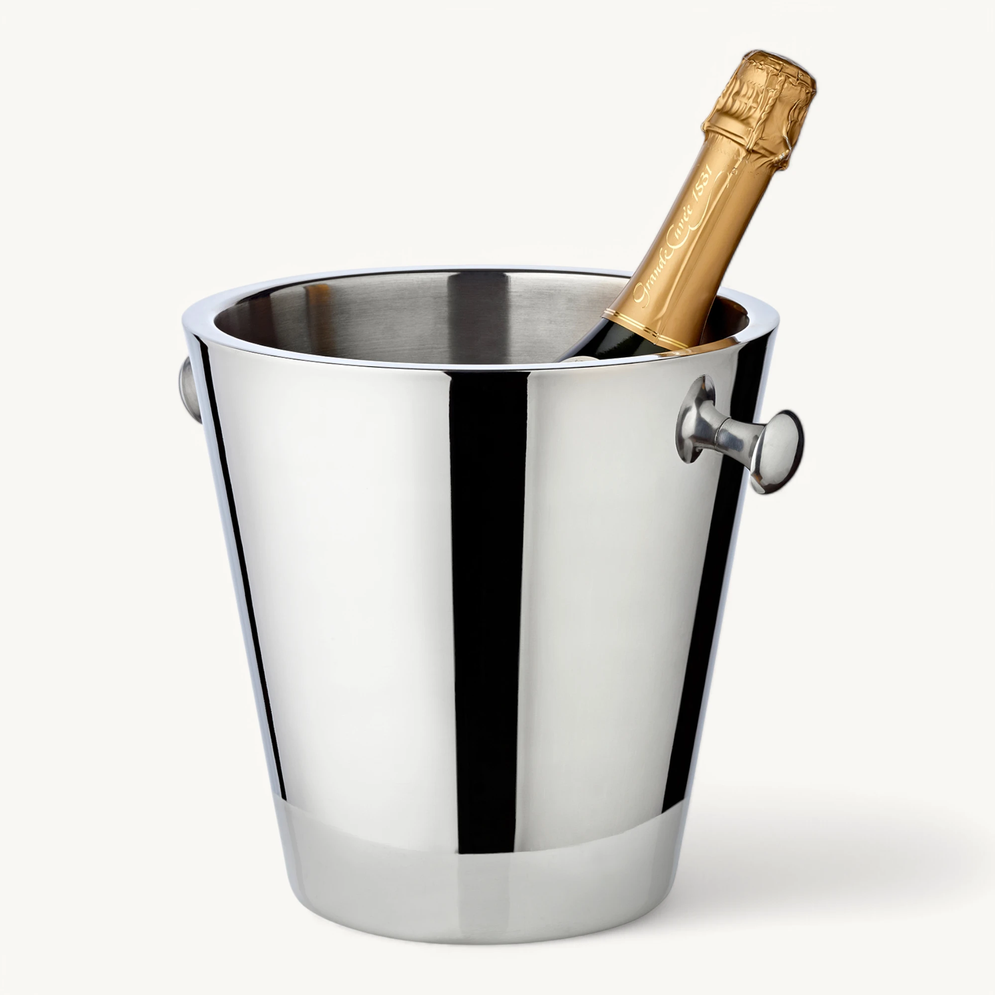 Flaschenkühler Sevilla (Höhe 23 cm, Ø 22 cm), mit Griffen, Edelstahl, hochglanzpoliert Flaschenkühler Sevilla (Höhe 23 cm, Ø 22 cm), mit Griffen, Edelstahl, hochglanzpoliert