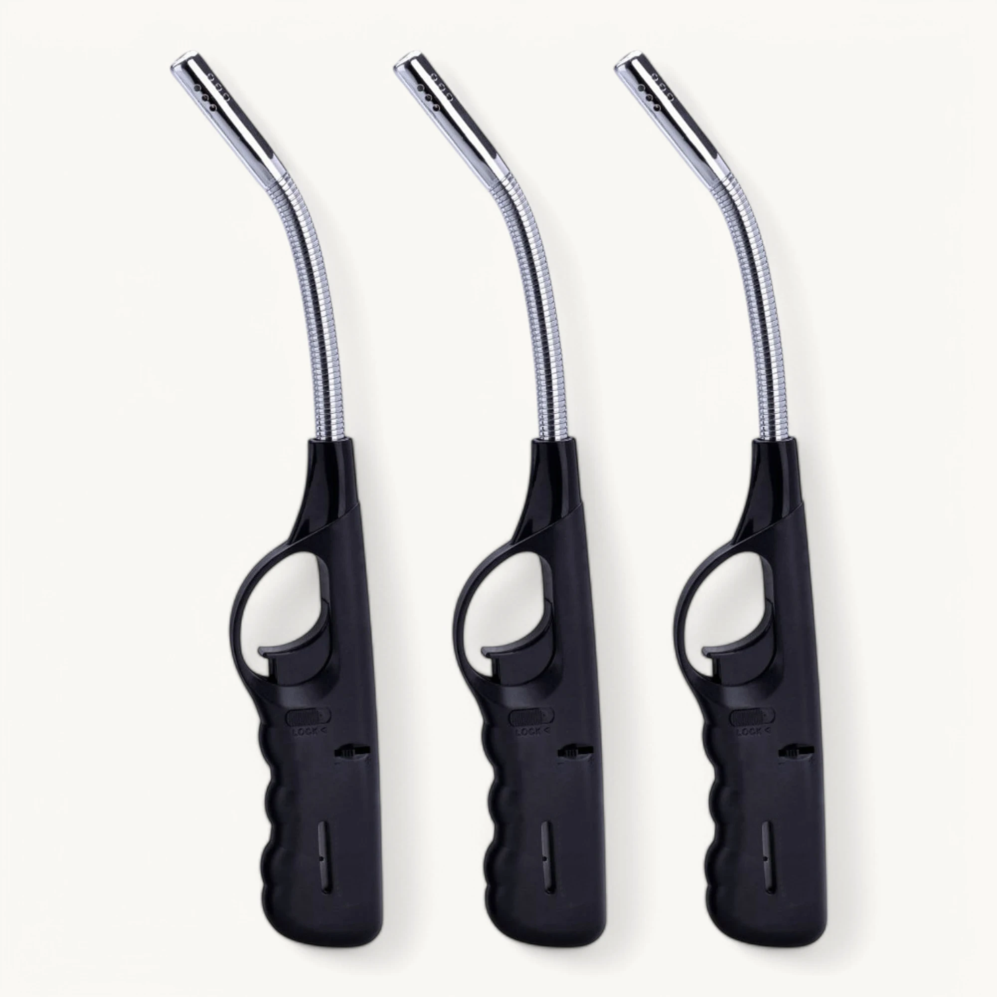 3 Stück Stabfeuerzeug Gas-Feuerzeug, flexibel, biegsam, Länge 25 cm, nachfüllbar 3 Stück Stabfeuerzeug Gas-Feuerzeug, flexibel, biegsam, Länge 25 cm, nachfüllbar