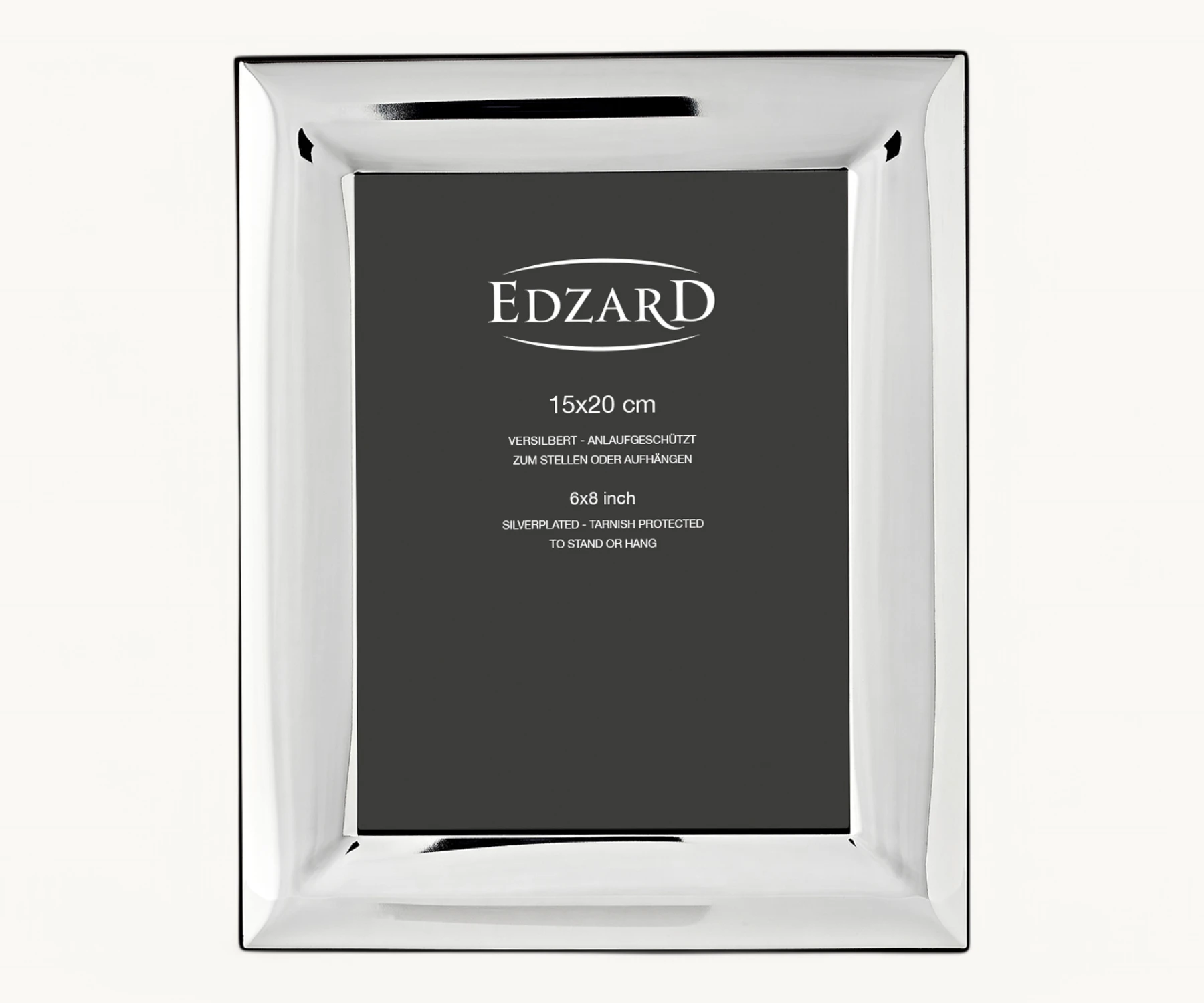 Bilderrahmen Gela (15x20 cm), edel versilbert, anlaufgeschützt, 2 Aufhänger Bilderrahmen Gela (15x20 cm), edel versilbert, anlaufgeschützt, 2 Aufhänger