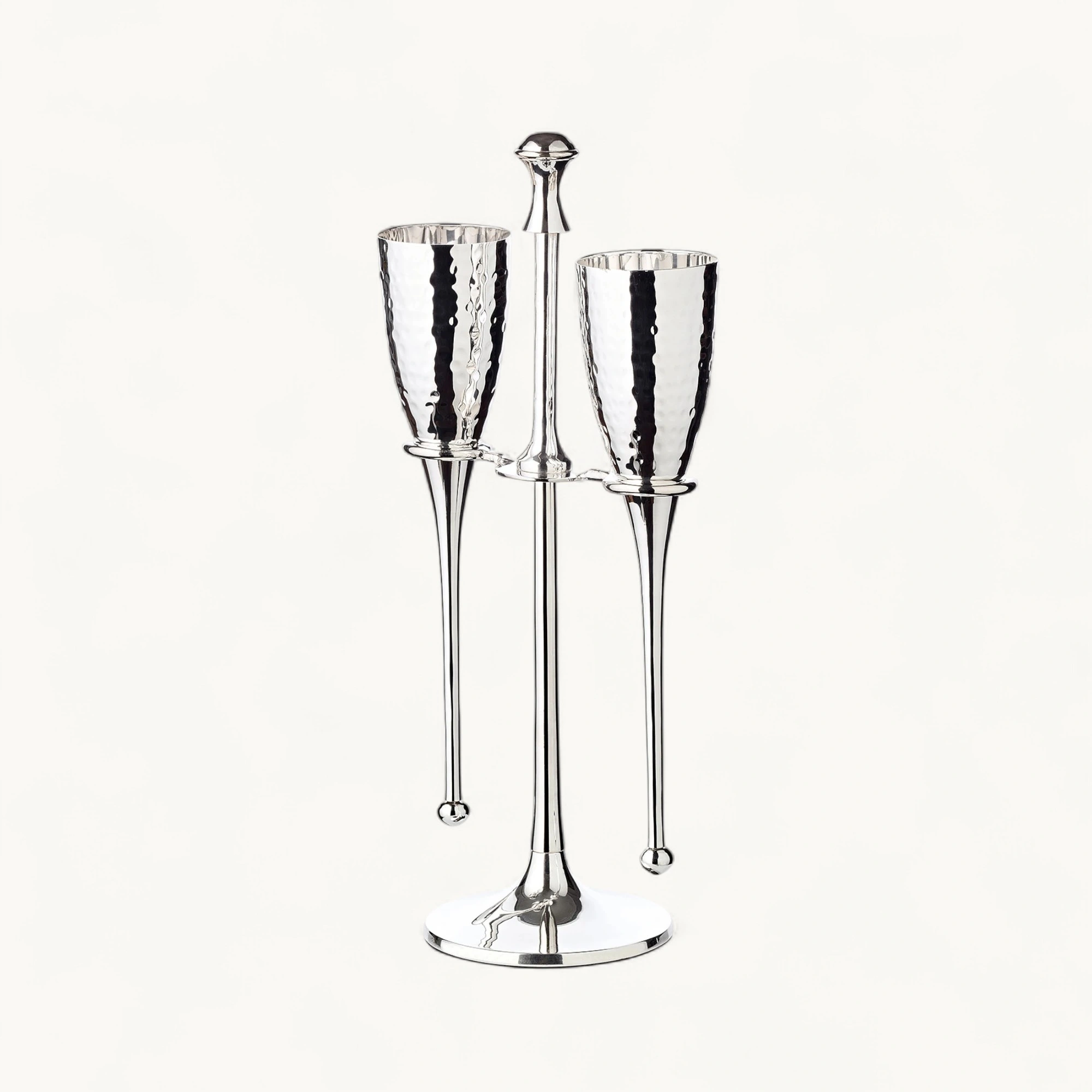 2er-Set Sektkelch Didi (Höhe 23 cm, Füllmenge 200 ml), mit Ständer, gehämmert, edel versilbert 2er-Set Sektkelch Didi (Höhe 23 cm, Füllmenge 200 ml), mit Ständer, gehämmert, edel versilbert