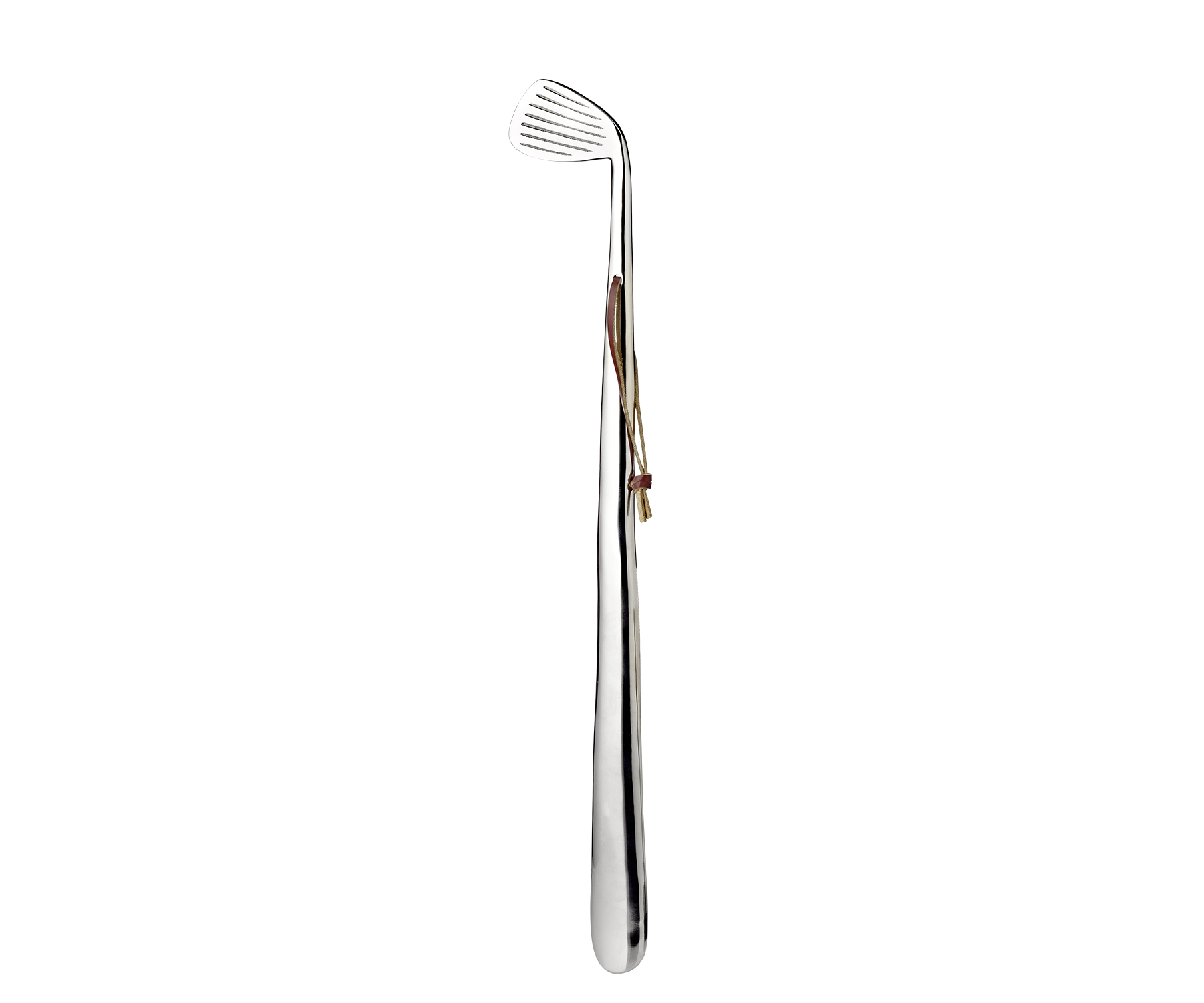 Schuhlöffel Parlo, L 51 cm, vernickelt hochglanzpoliert, Echtleder Band