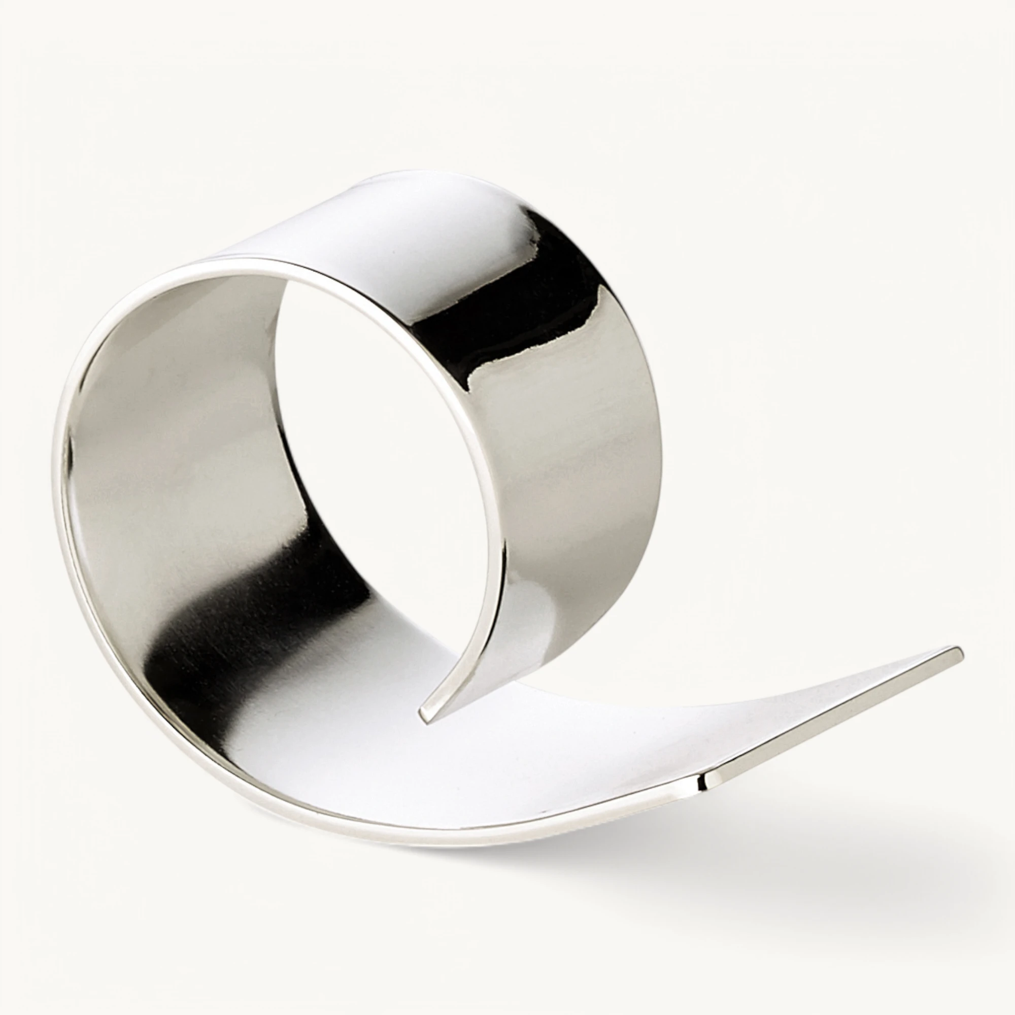 2er-Set Serviettenringe Volute (Länge 6 cm, Ø 4 cm), edel versilbert, anlaufgeschützt