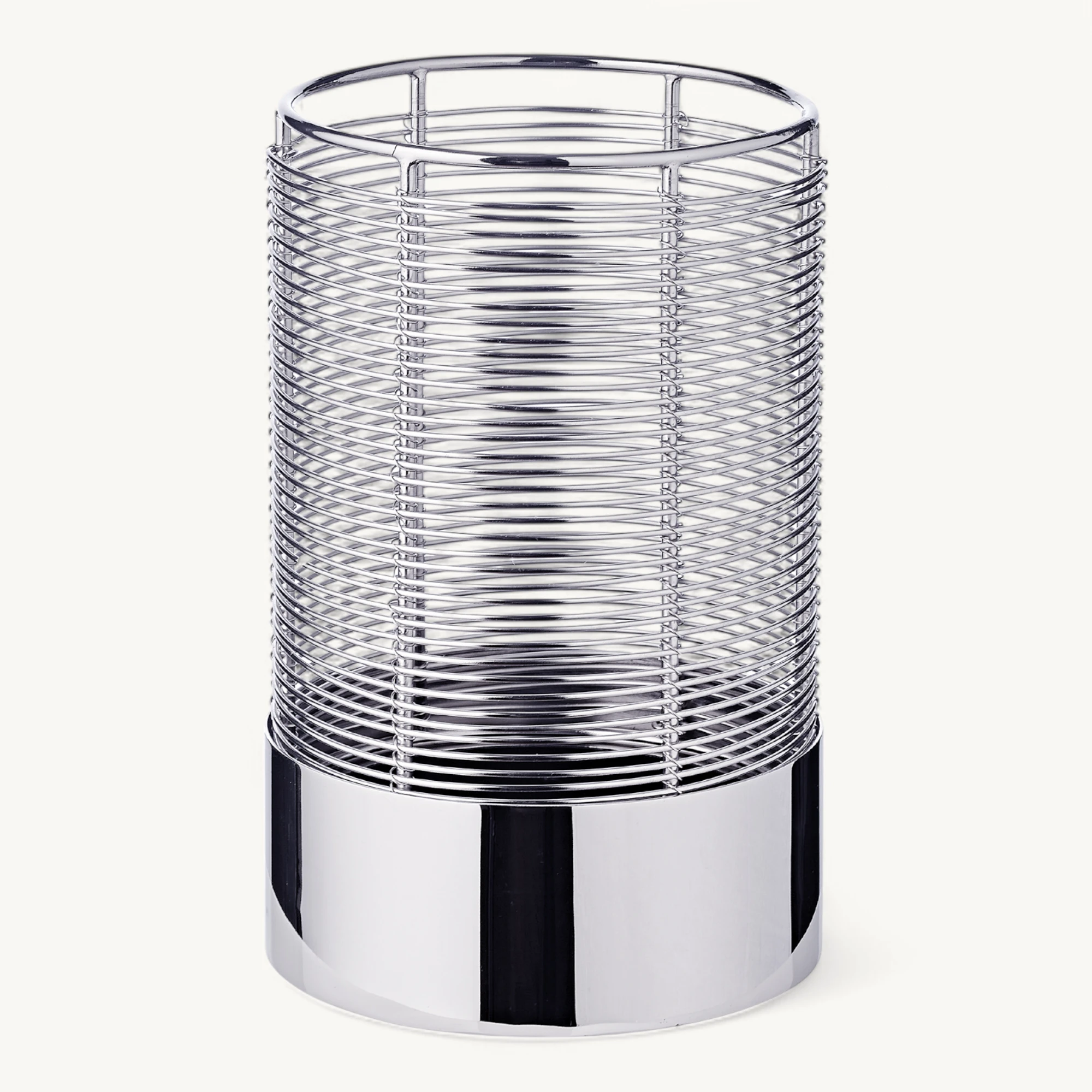 SALE Windlicht Kampen (Höhe 22 cm), vernickelter Edelstahl