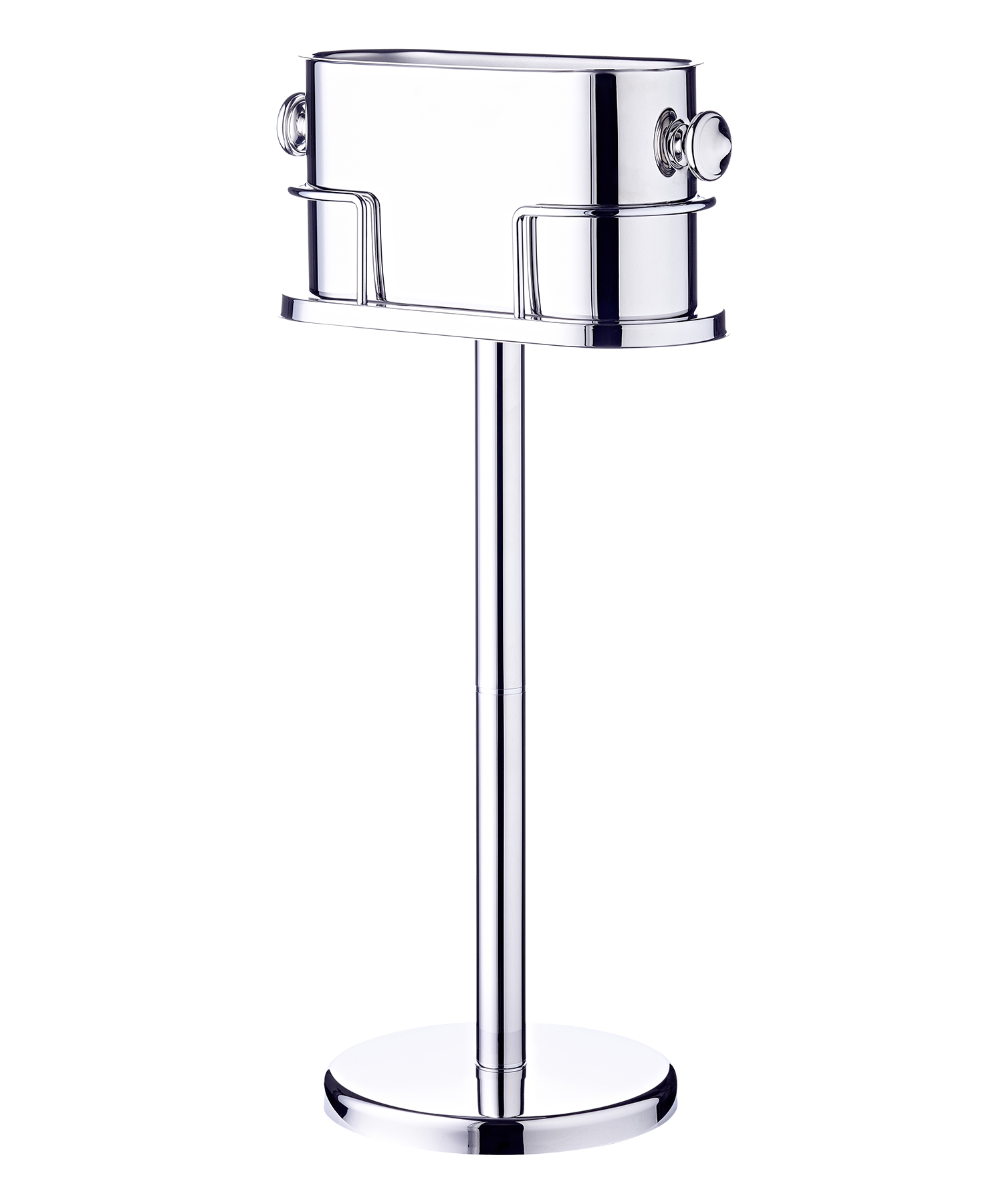 Weinkühler Leo (Höhe 79 cm) auf Ständer, Edelstahl hochglanzpoliert