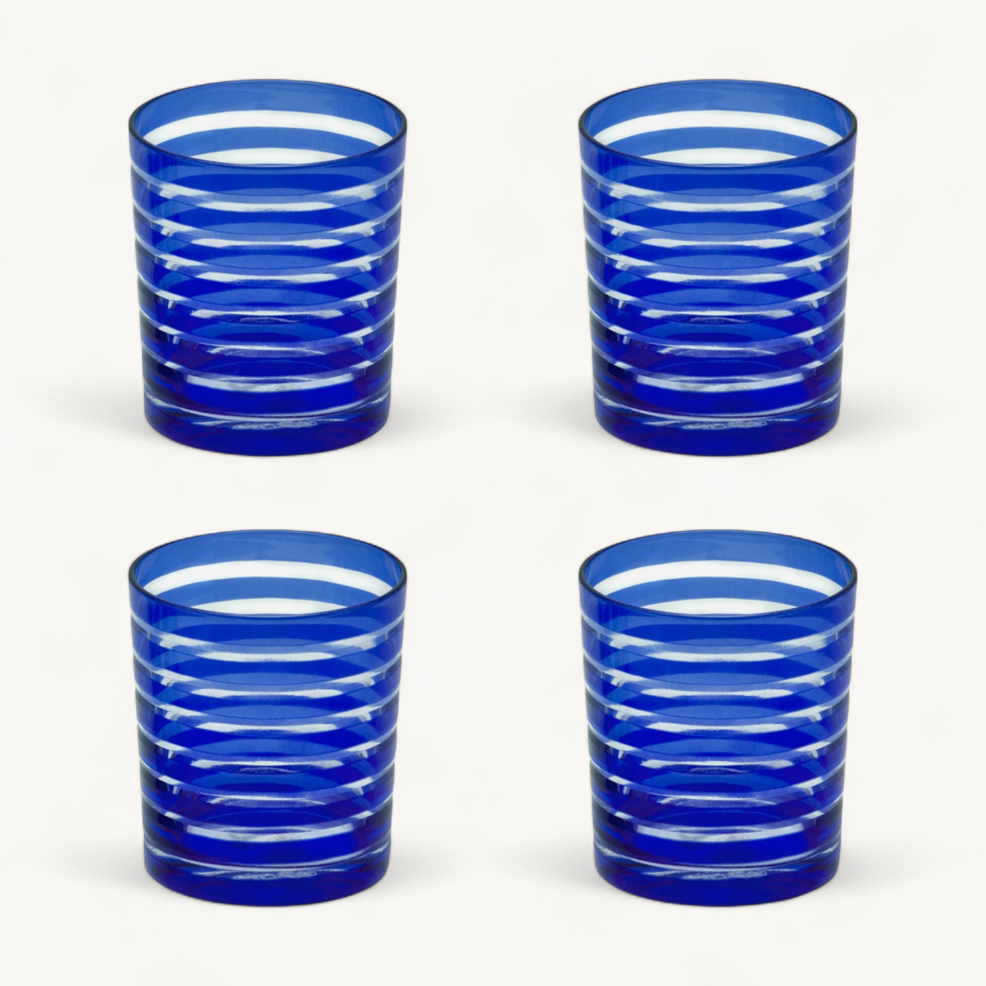 2. Wahl 4er Set Kristallgläser Nelson, blau, handgeschliffenes Glas , Höhe 9 cm, Füllmenge 0,25 Liter 2. Wahl 4er Set Kristallgläser Nelson, blau, handgeschliffenes Glas , Höhe 9 cm, Füllmenge 0,25 Liter