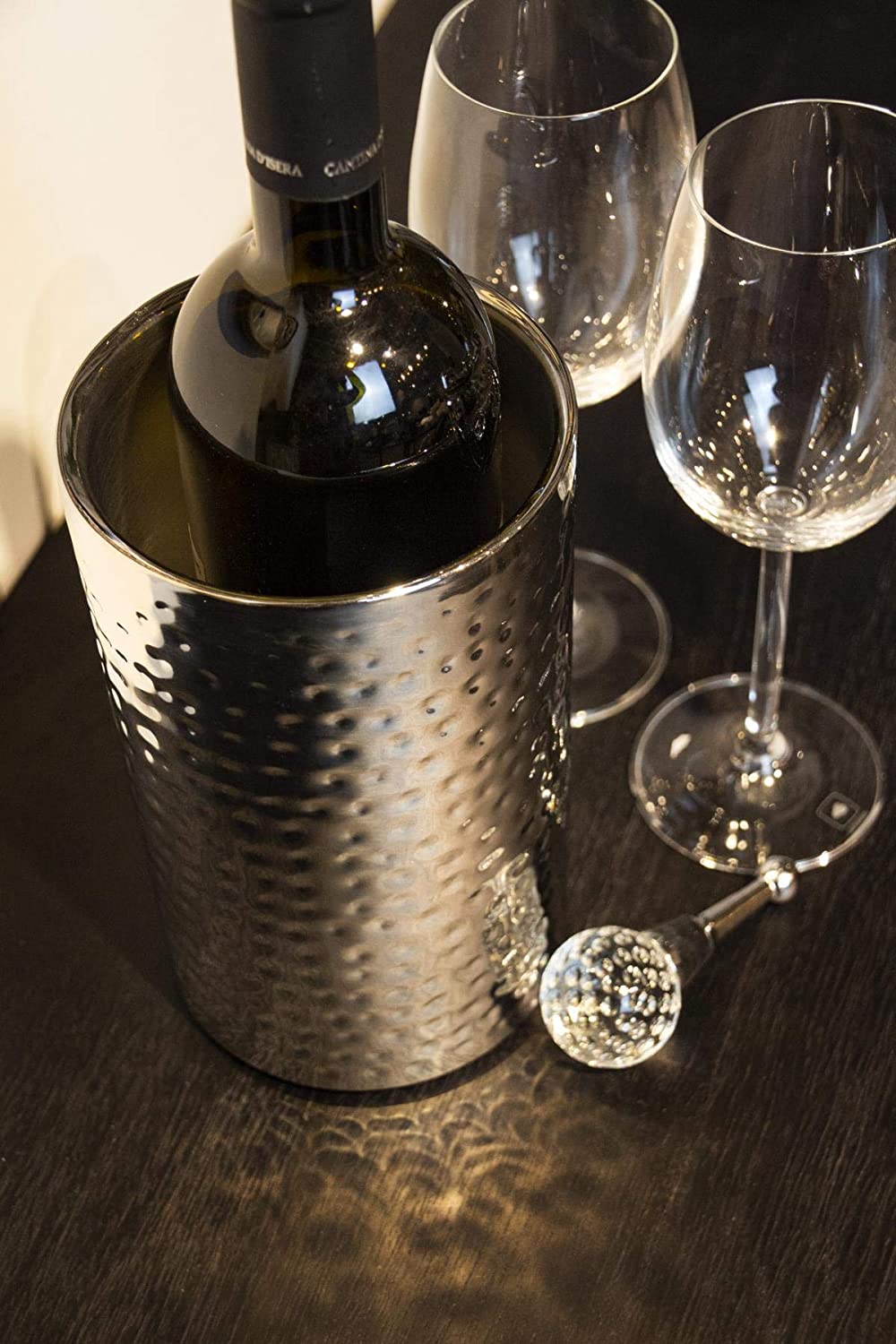 SALE 2. Wahl Flaschenverschluss Golf für Champagner, Wein und Sekt, Höhe 10 cm, Muranoglas-Art