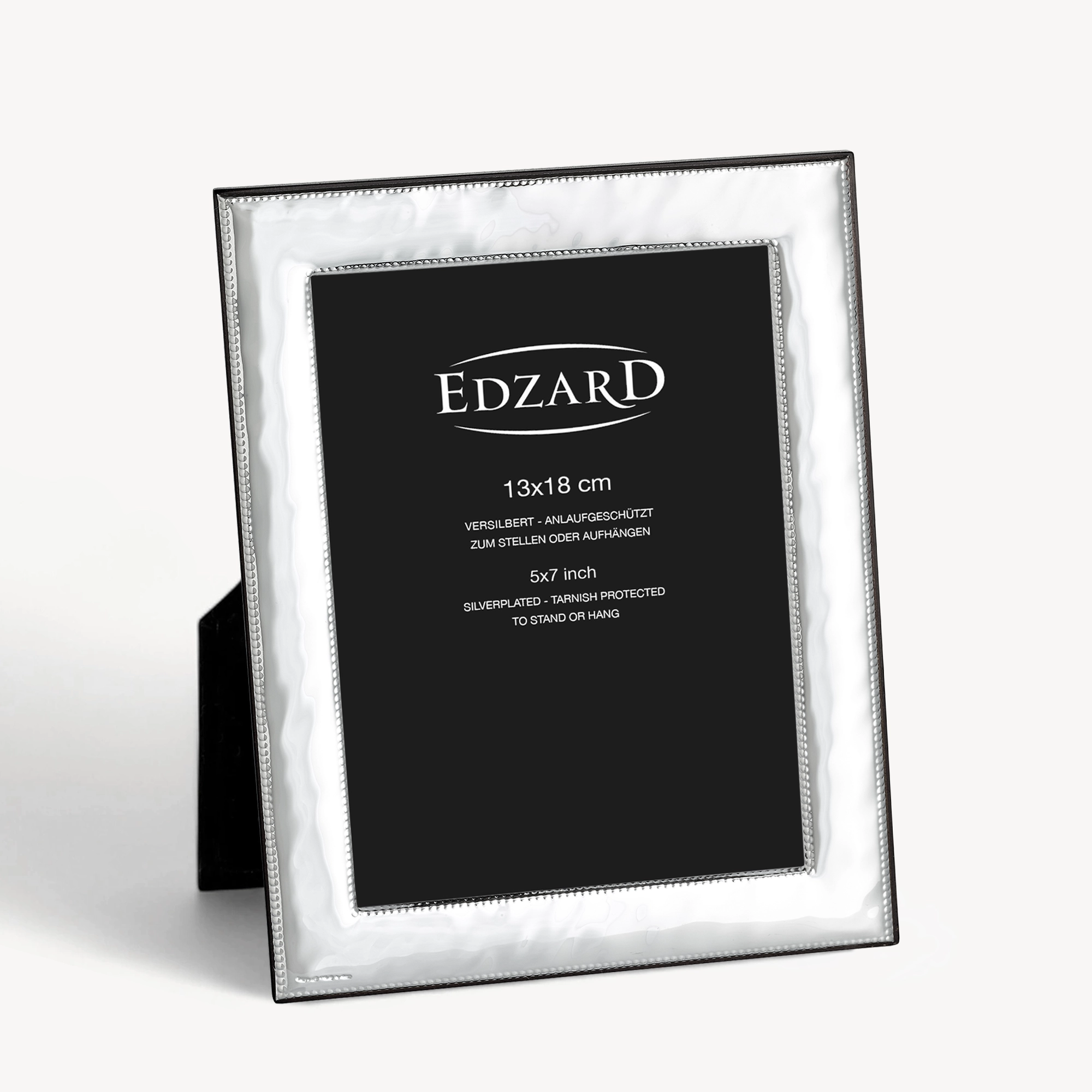 Fotorahmen Montella (13x18 cm), edel versilbert, anlaufgeschützt, mit Holzdekor-Rücken