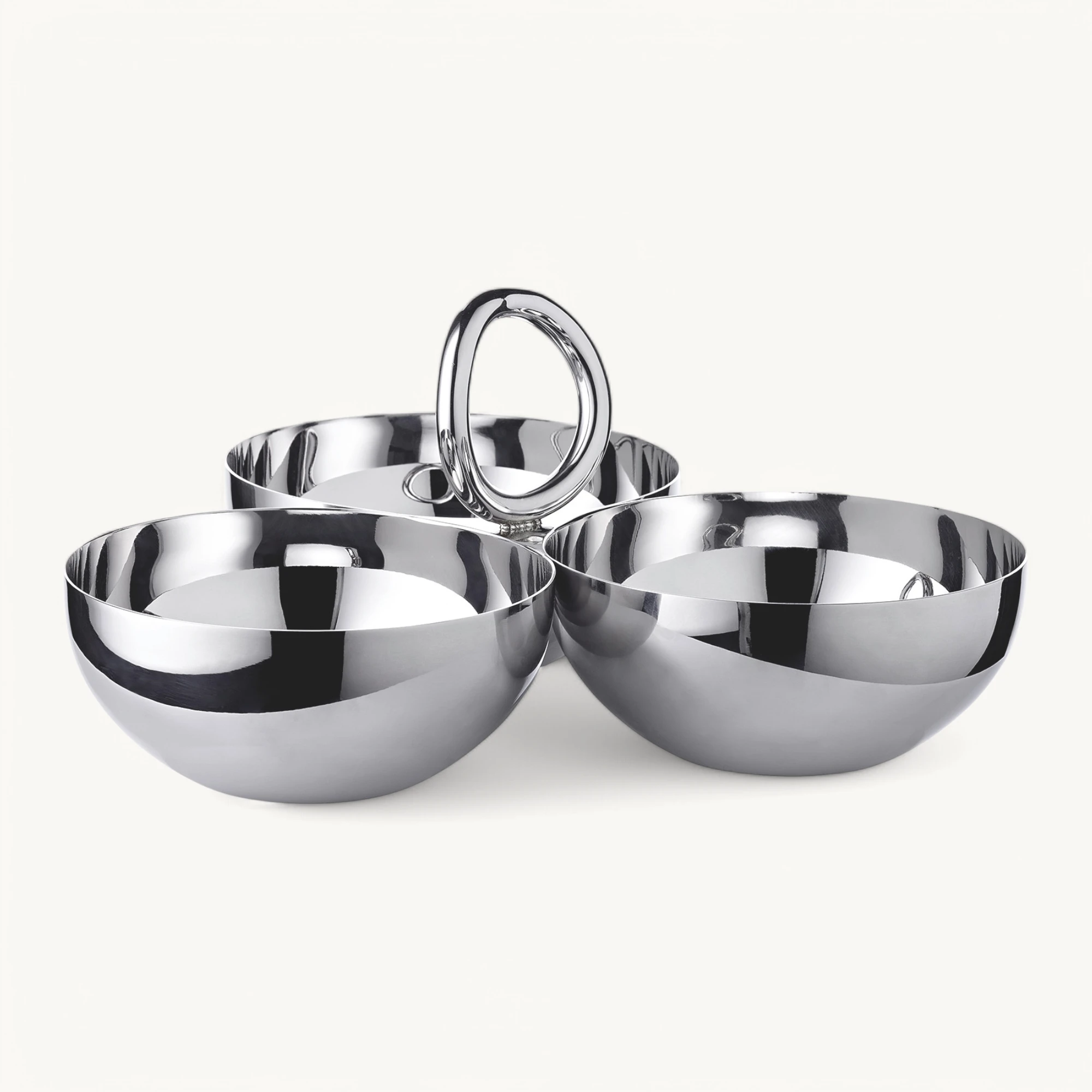 Snackschale Apura (Ø 22 cm), Edelstahl hochglanzpoliert, Triple Schale