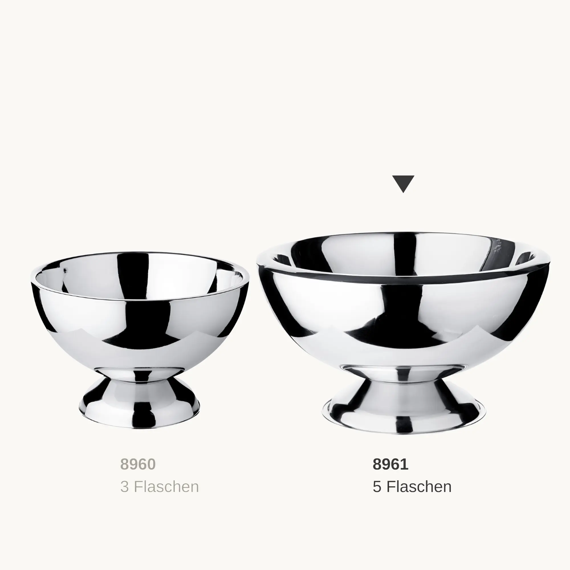 Flaschenkühler Cadiz (Höhe 24 cm, Ø 43 cm), Edelstahl, hochglanzpoliert, doppelwandig Flaschenkühler Cadiz (Höhe 24 cm, Ø 43 cm), Edelstahl, hochglanzpoliert, doppelwandig