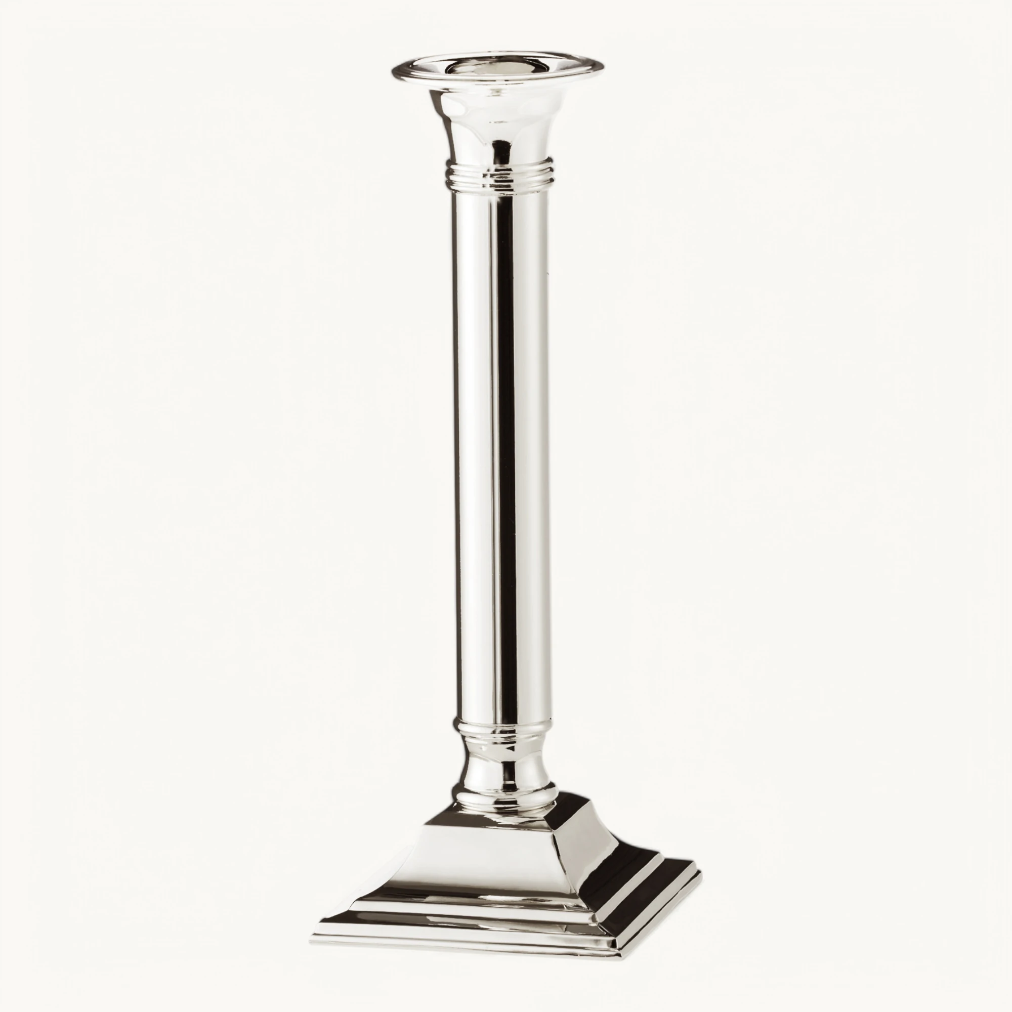 Kerzenleuchter Lincoln (Höhe 23 cm) für Stabkerze, edel versilbert, anlaufgeschützt