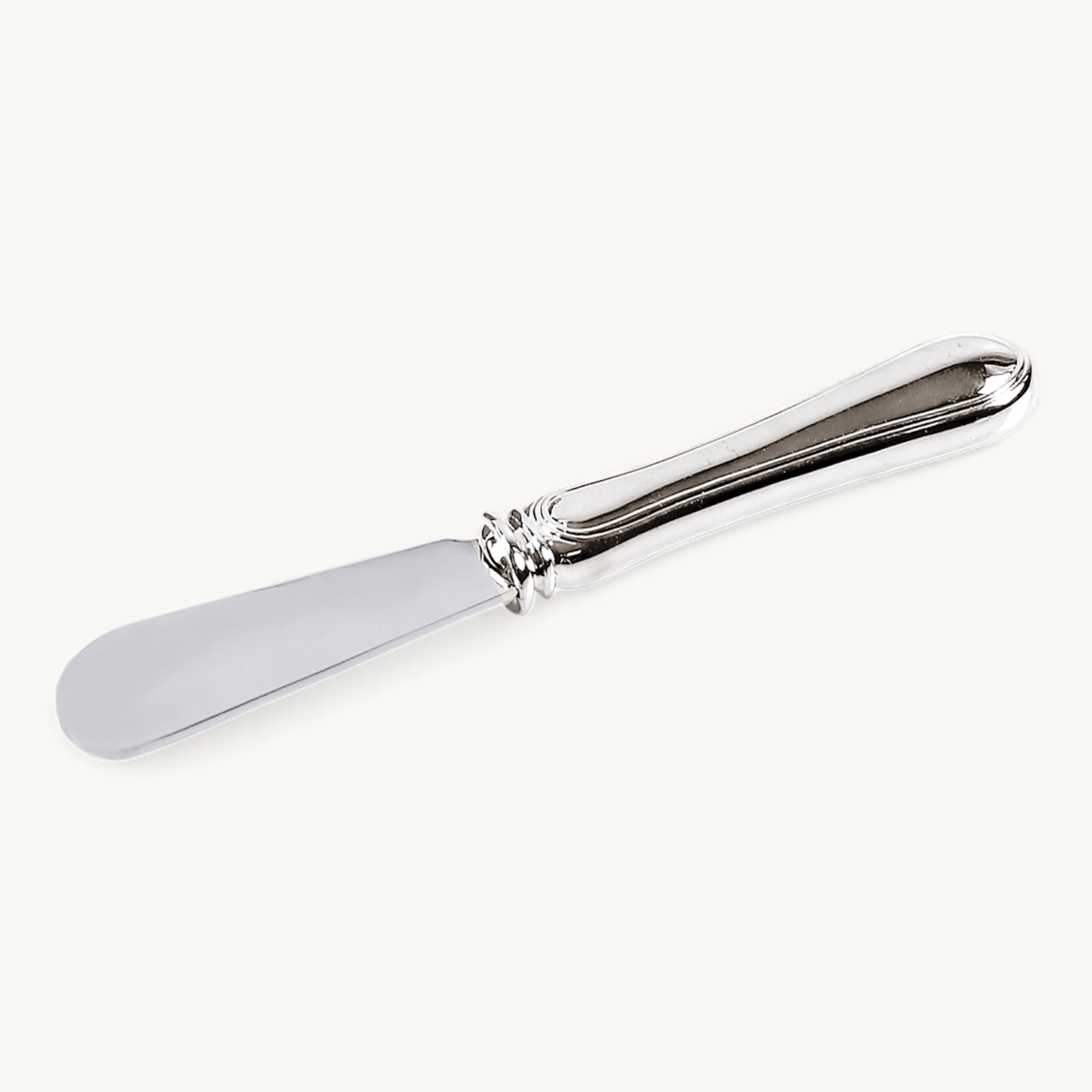 Buttermesser Faden (Länge 15 cm), klassisches Design, edel versilbert