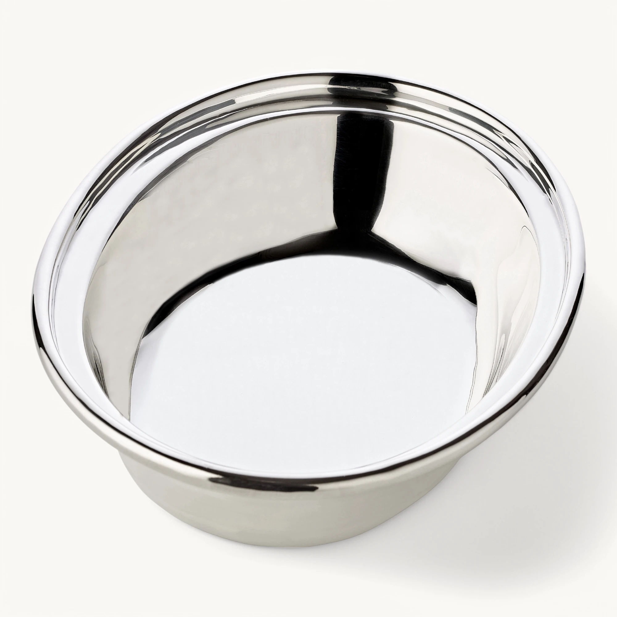 Schale Olympia (16 cm x 22 cm), oval, silberfarben, schwerversilbert