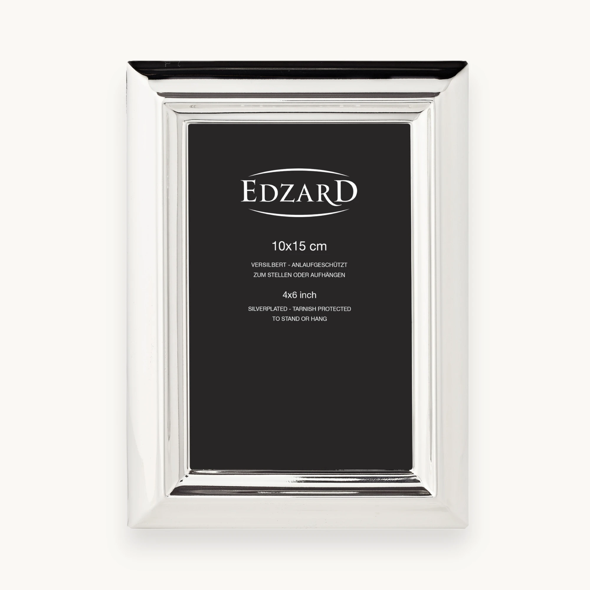 Bilderrahmen Florenz (10x15 cm), edel versilbert, anlaufgeschützt, 2 Aufhänger Bilderrahmen Florenz (10x15 cm), edel versilbert, anlaufgeschützt, 2 Aufhänger