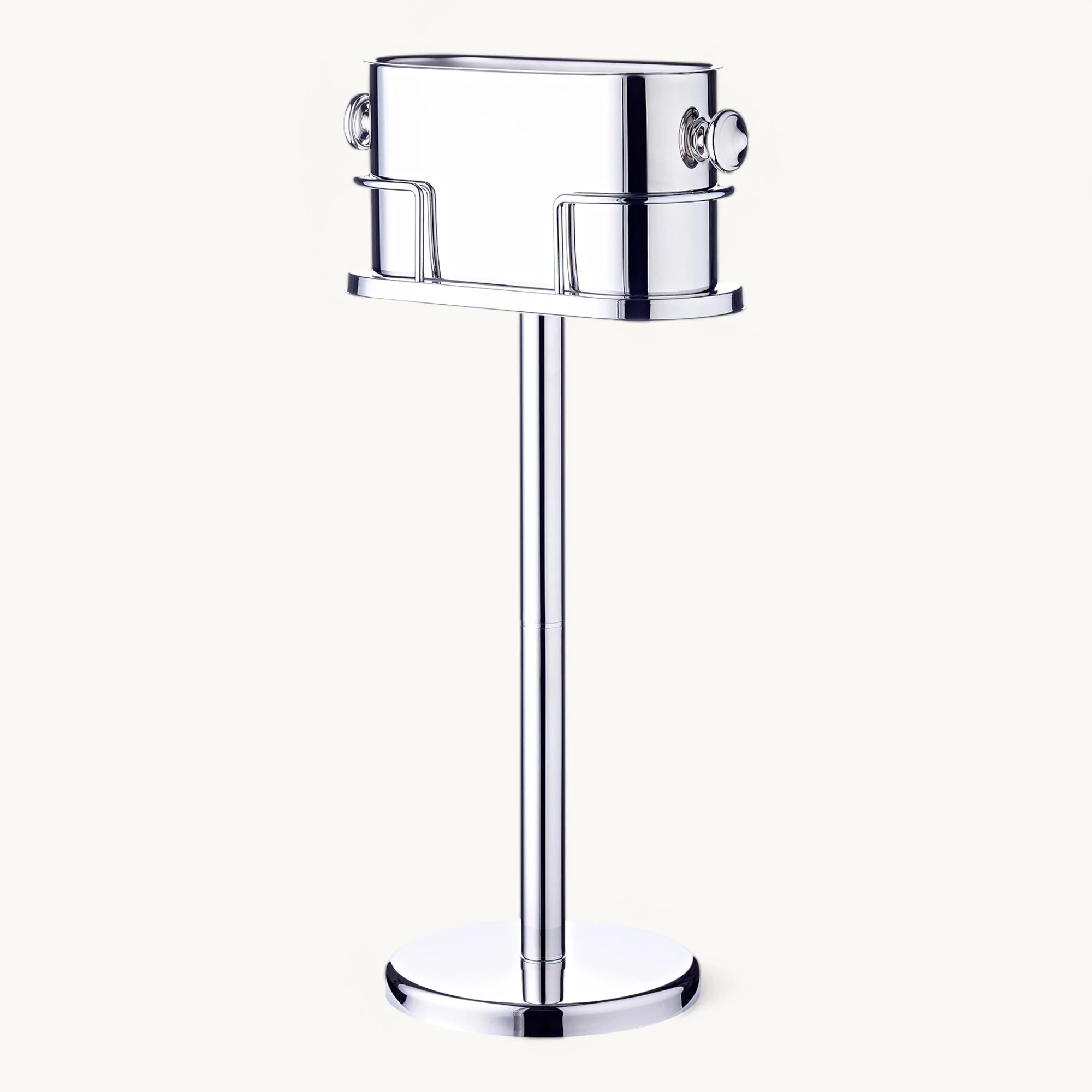 Weinkühler Leo (Höhe 79 cm) auf Ständer, Edelstahl hochglanzpoliert
