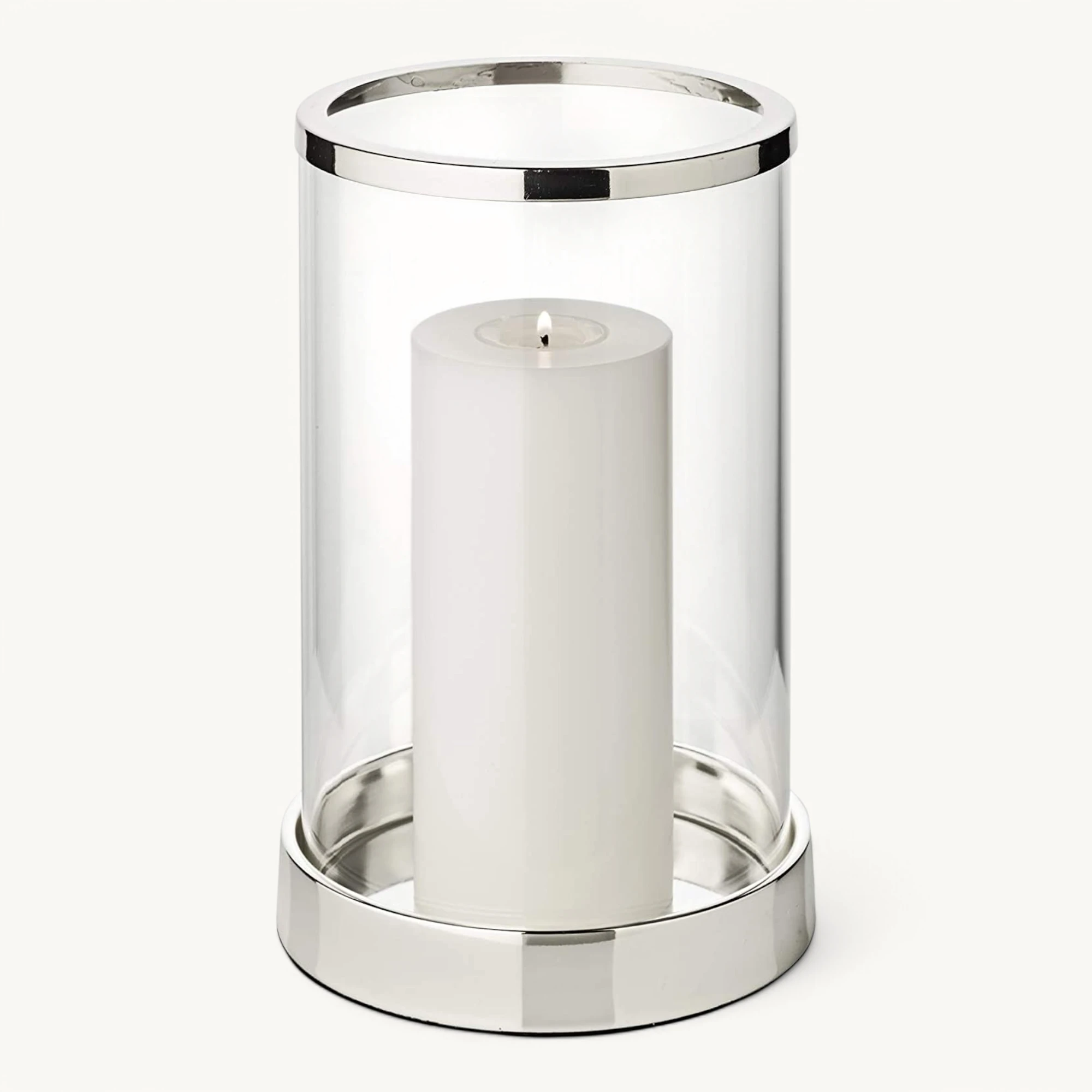 Windlicht Sanremo (Höhe 26 cm), edel versilbert, anlaufgeschützt