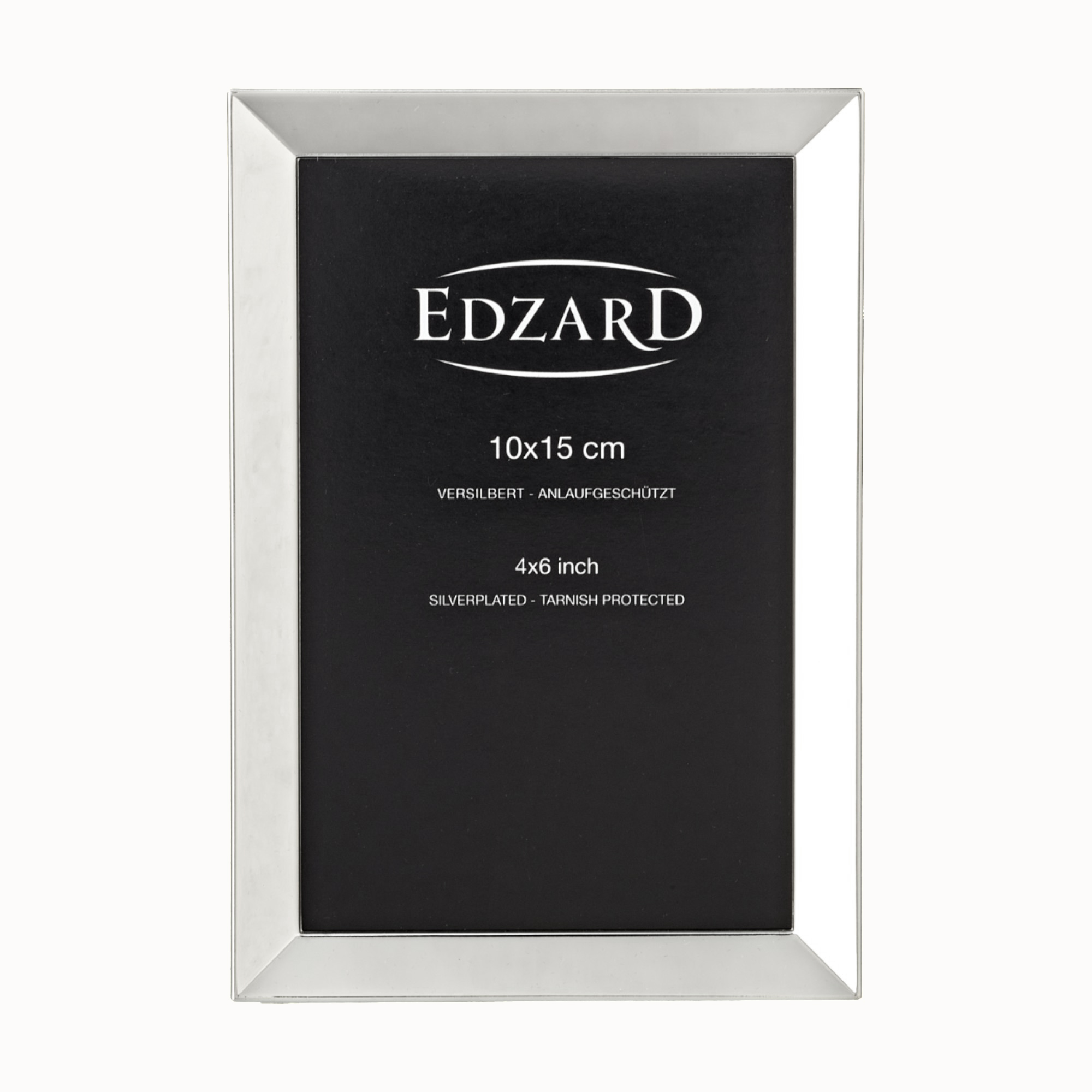 Bilderrahmen Livorno (10x15 cm), edel versilbert, anlaufgeschützt, 2 Aufhänger