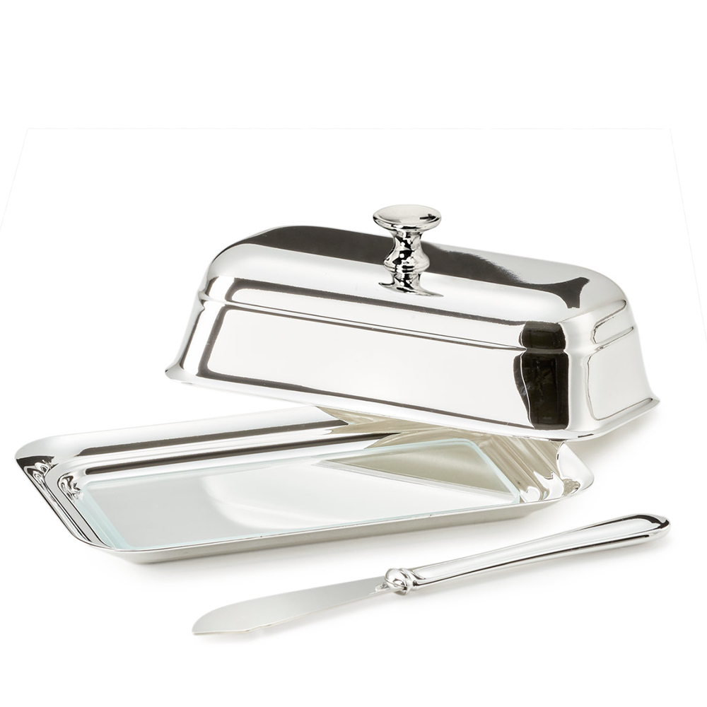 edzard-butterdose-mary-mit-glasplatte-edel-versilbert-8-x-13-cm-passendem-buttermesser-2114-_0_1011 2. Wahl Butterdose Mary mit Glasplatte, edel versilbert, 13x8 cm, mit passendem Butterm