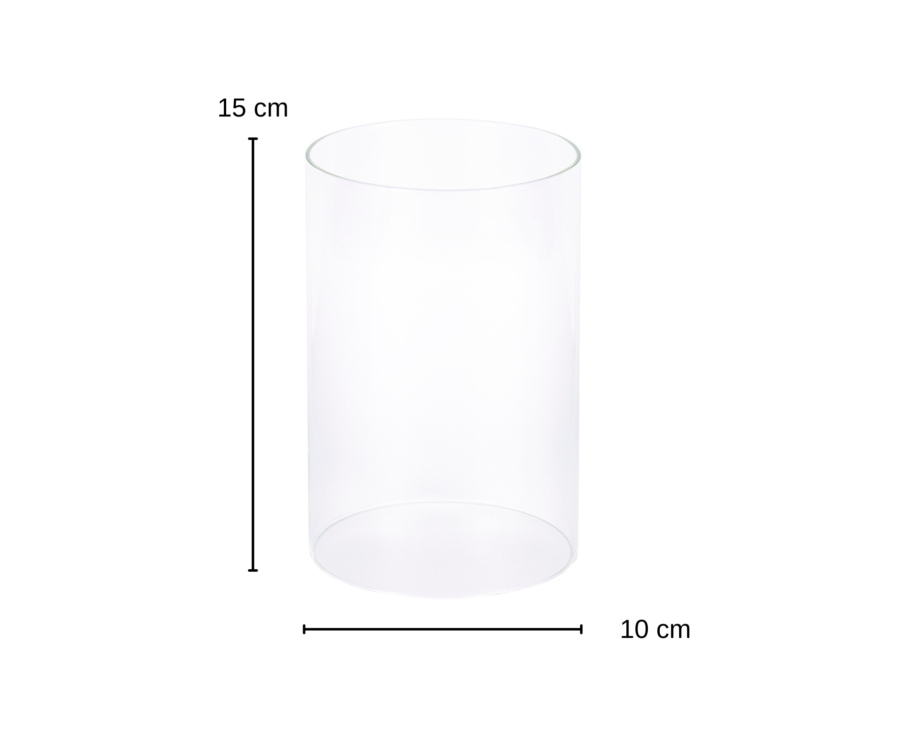 Ersatzglas (Höhe 15 cm, Ø 10 cm) zu Mascha & Bamboo 2834, 2836, 2838, 2785, 2786, 2787