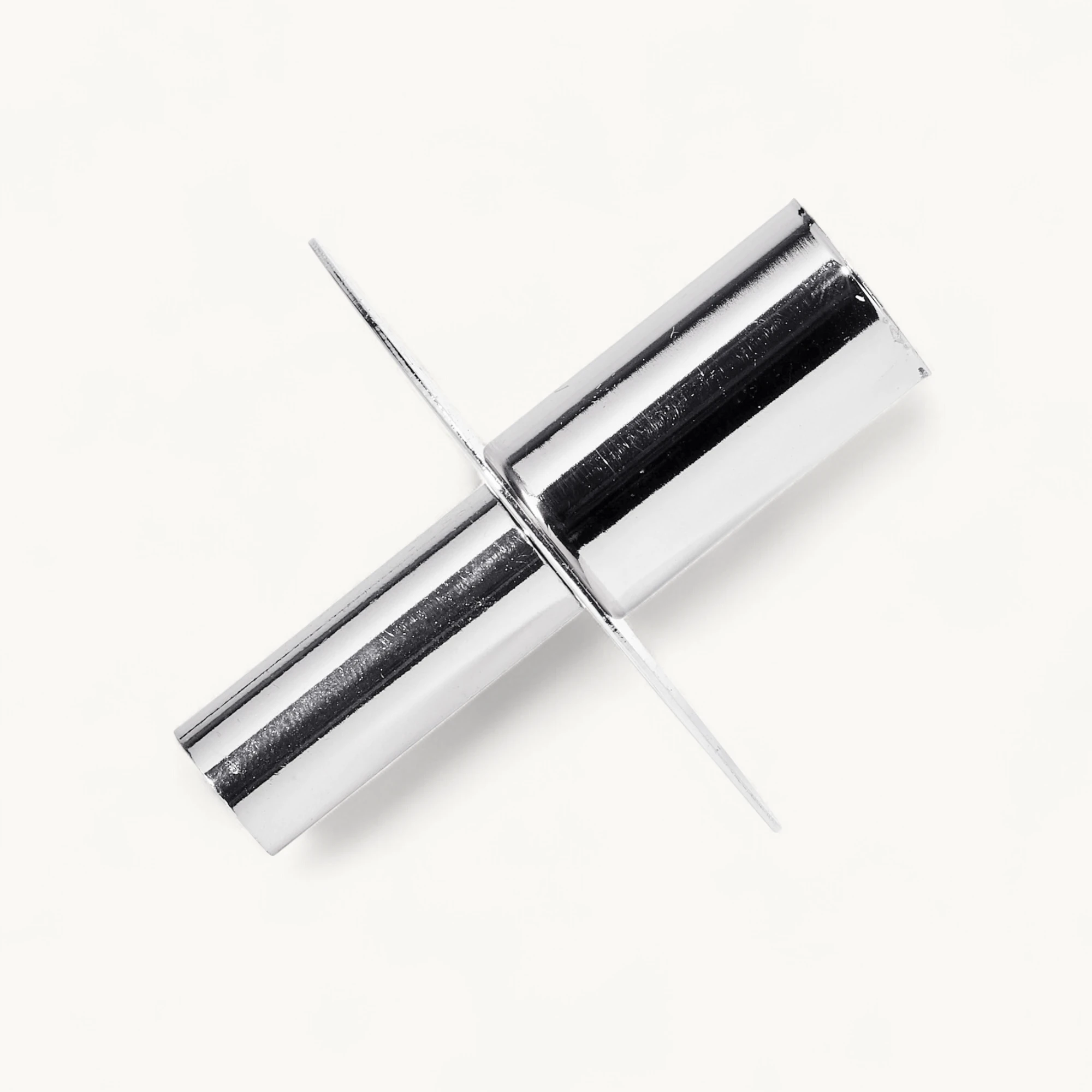 2. Wahl Flaschenkerzenhalter (Höhe 8 cm), silberfarben, glänzend, vernickelter Edelstahl